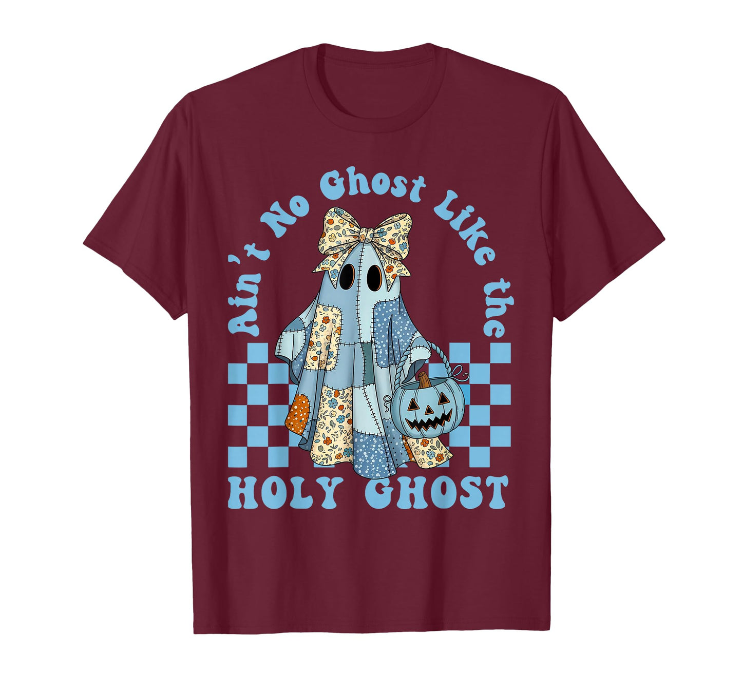 Groovy Aint No Ghost Like The Holy Ghost Christian Halloween T-Shirt