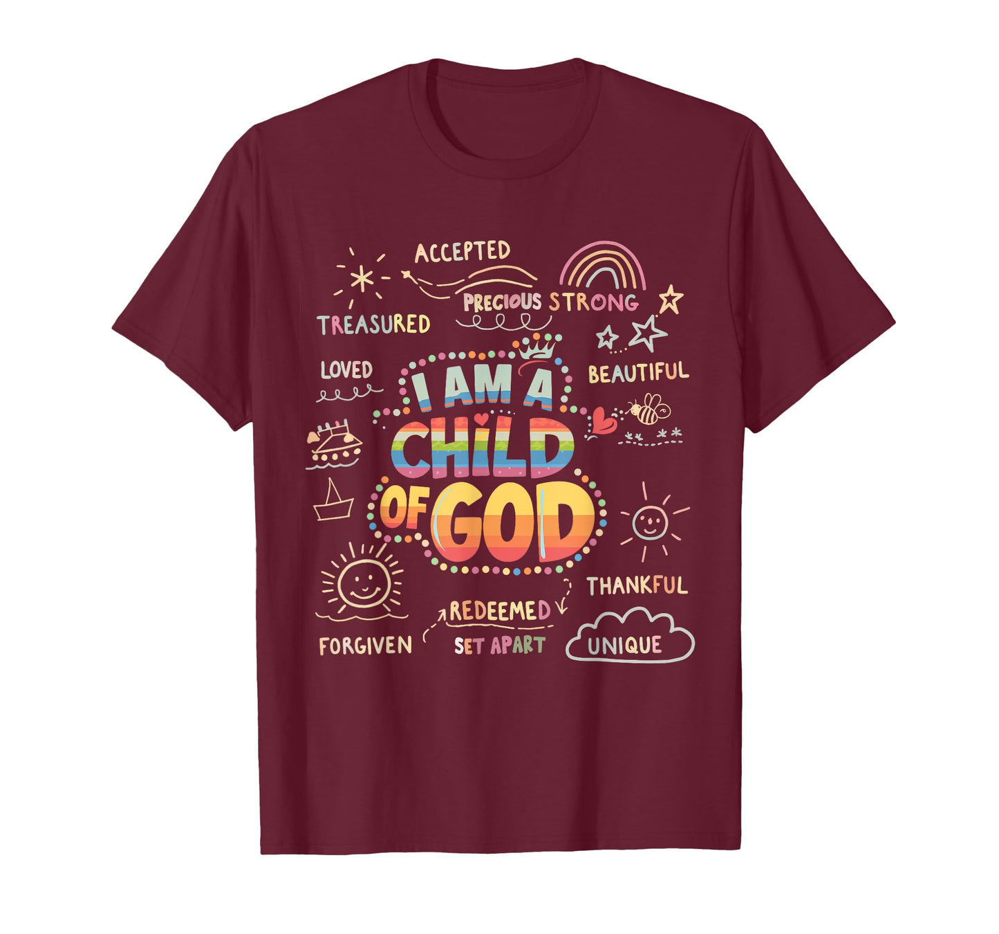 I am a Child of God Christian Retro Jesus Faith Design Gifts T-Shirt