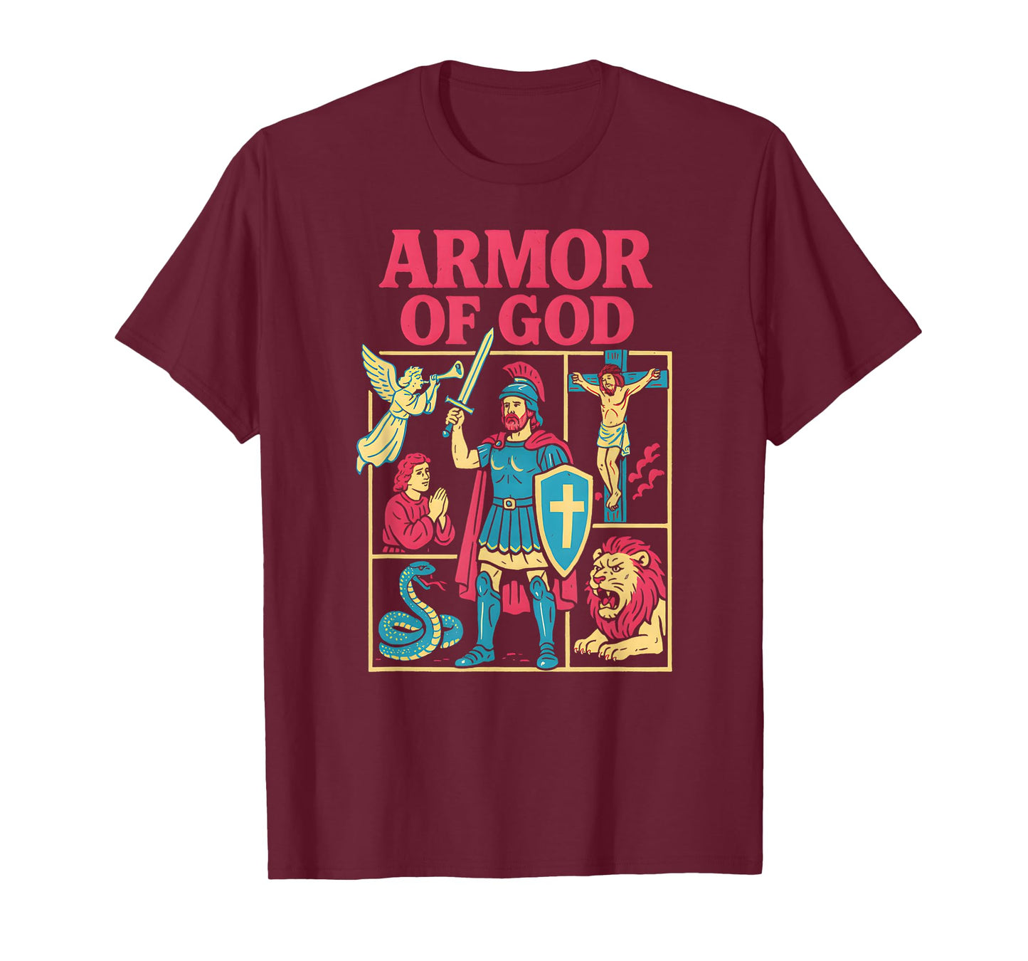 Christian Warrior Armor of God Cool Mens Christian Faith T-Shirt