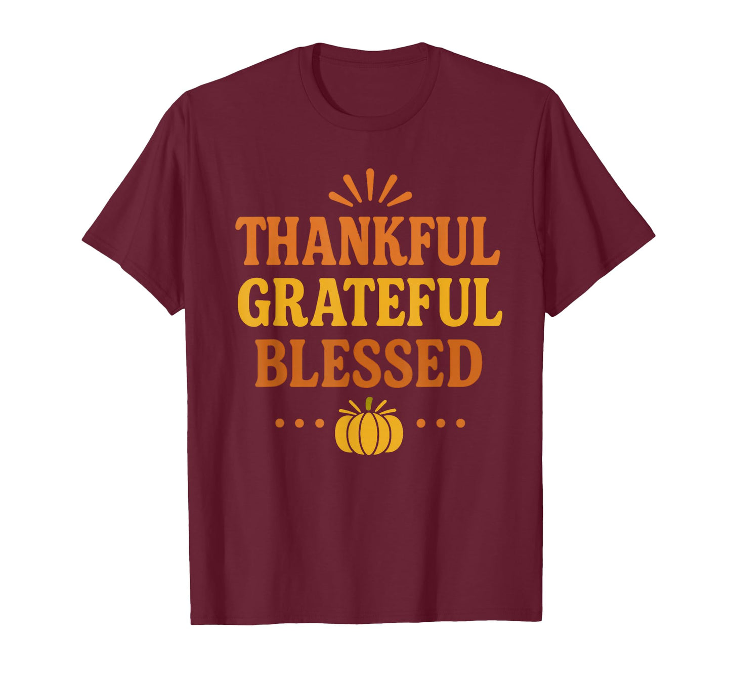 Thankful Grateful Blessed Retro T-Shirt