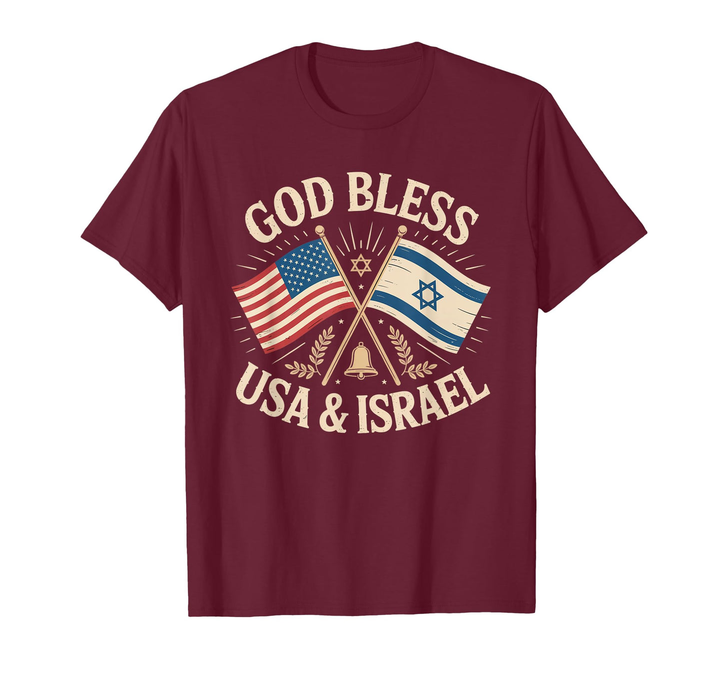 God Bless USA & Israel T-Shirt
