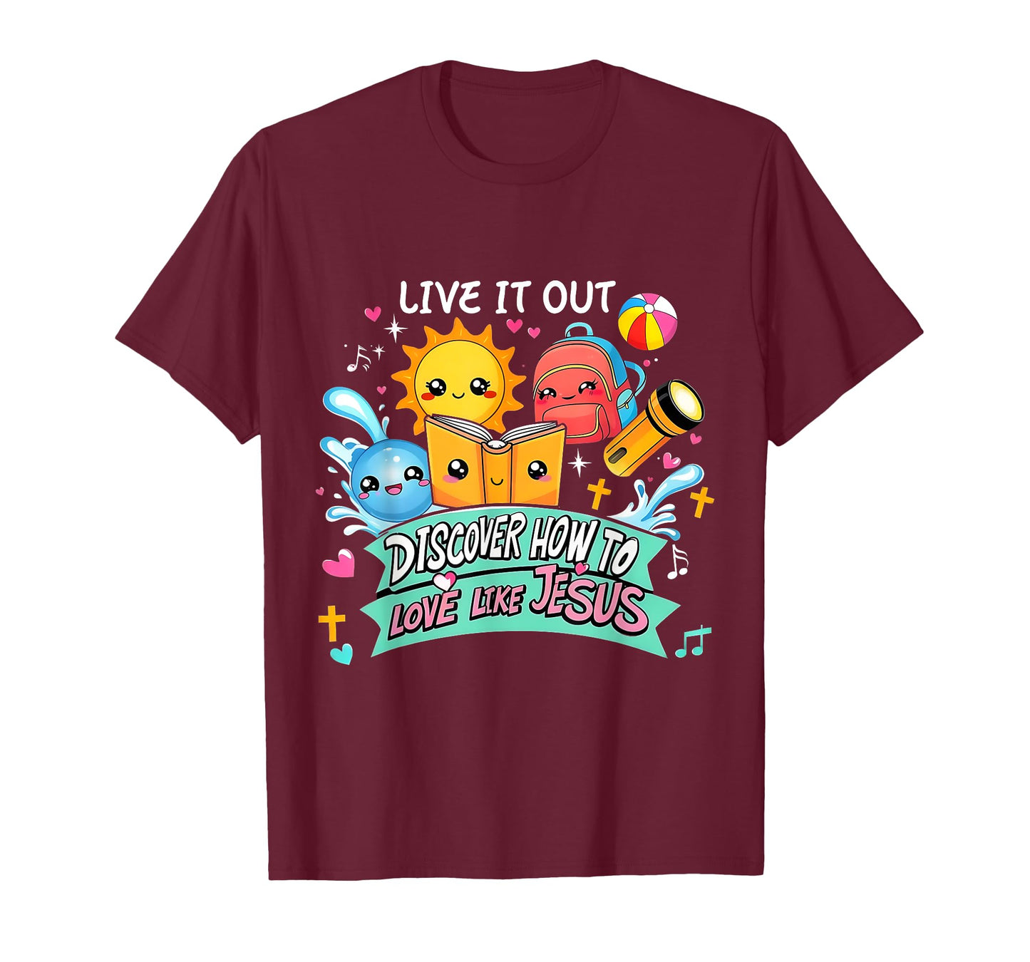Live It Out Love Like Jesus VBS Summer 2025 Tee T-Shirt