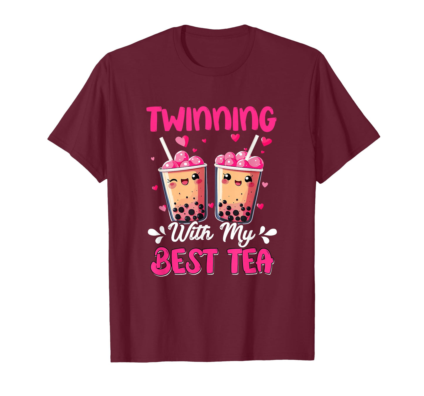 Twinning With My Bestie Spirit Week Girls Kids Twin Day Tea T-Shirt