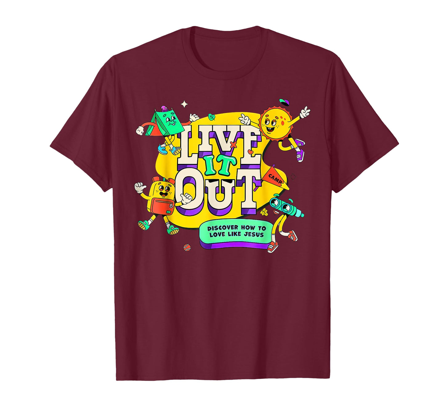 Live It Out Discover How To Love Like Jesus VBS 2025 T-Shirt