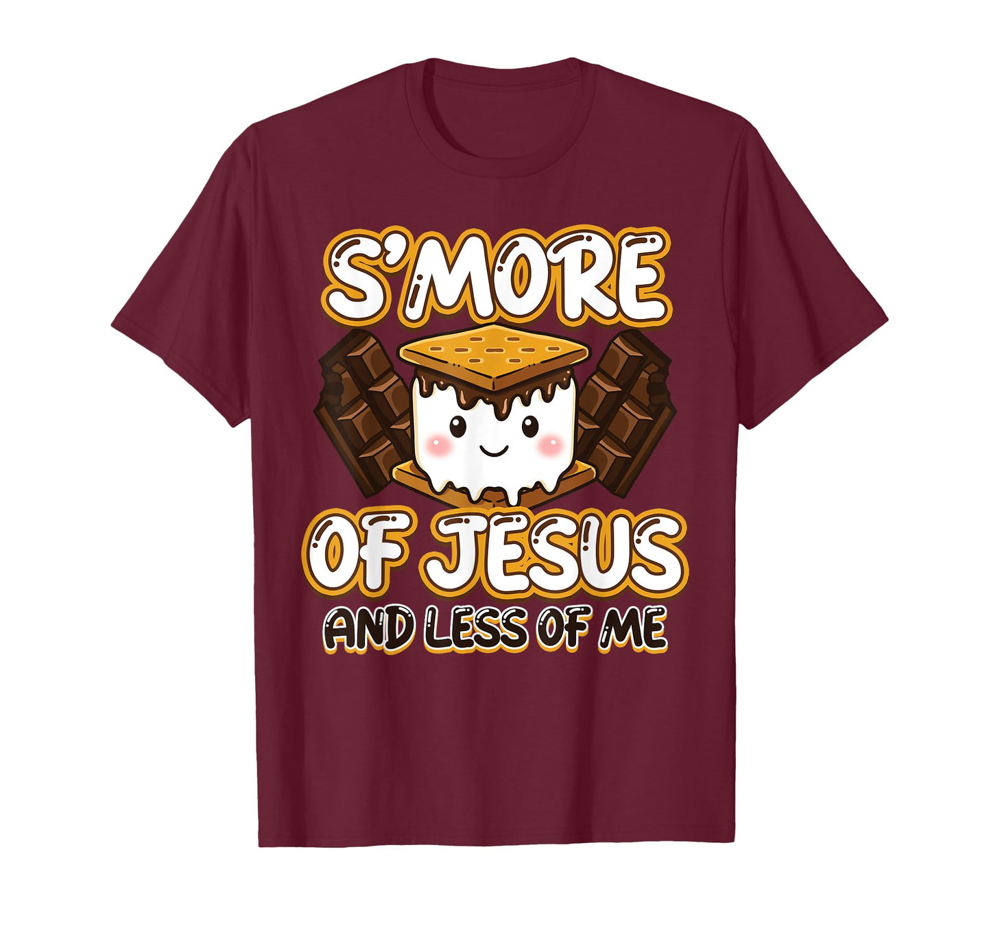 Christian Camping Smore Jesus Less Me Funny Religious Camper T-Shirt