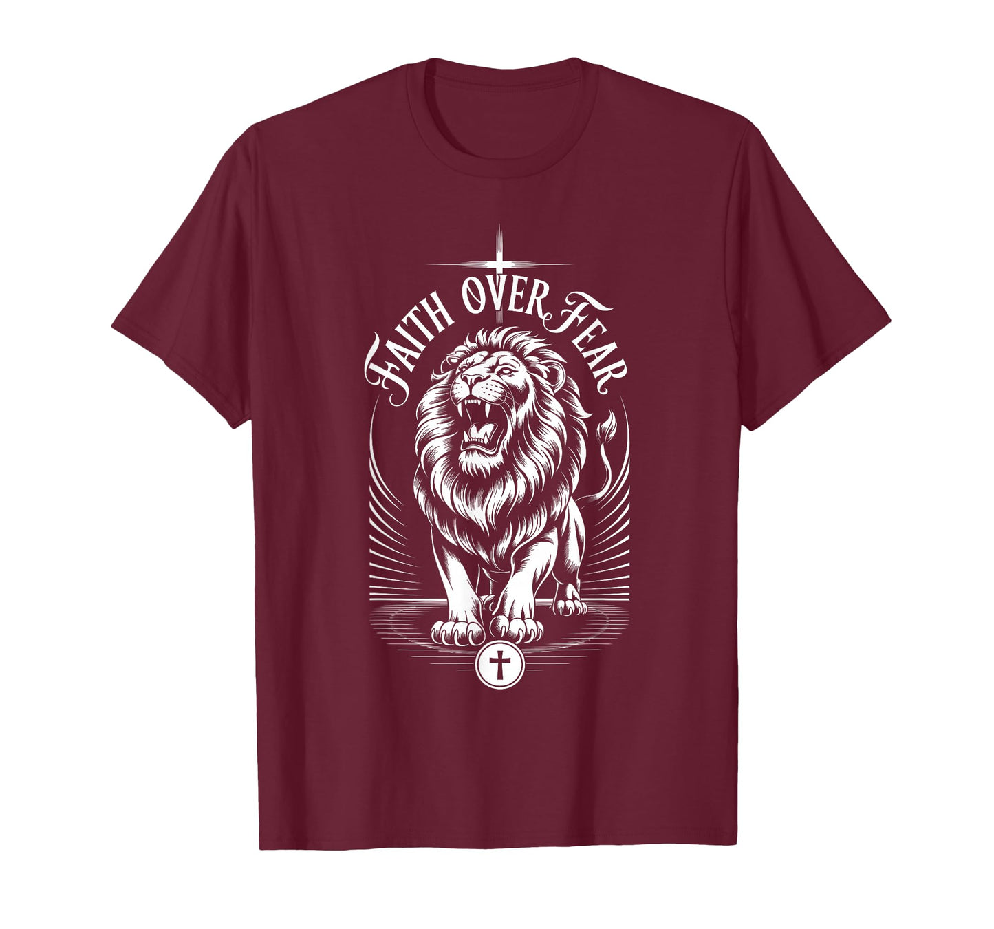 Faith Over Fear Lion of Judah Christian Triumph T-Shirt