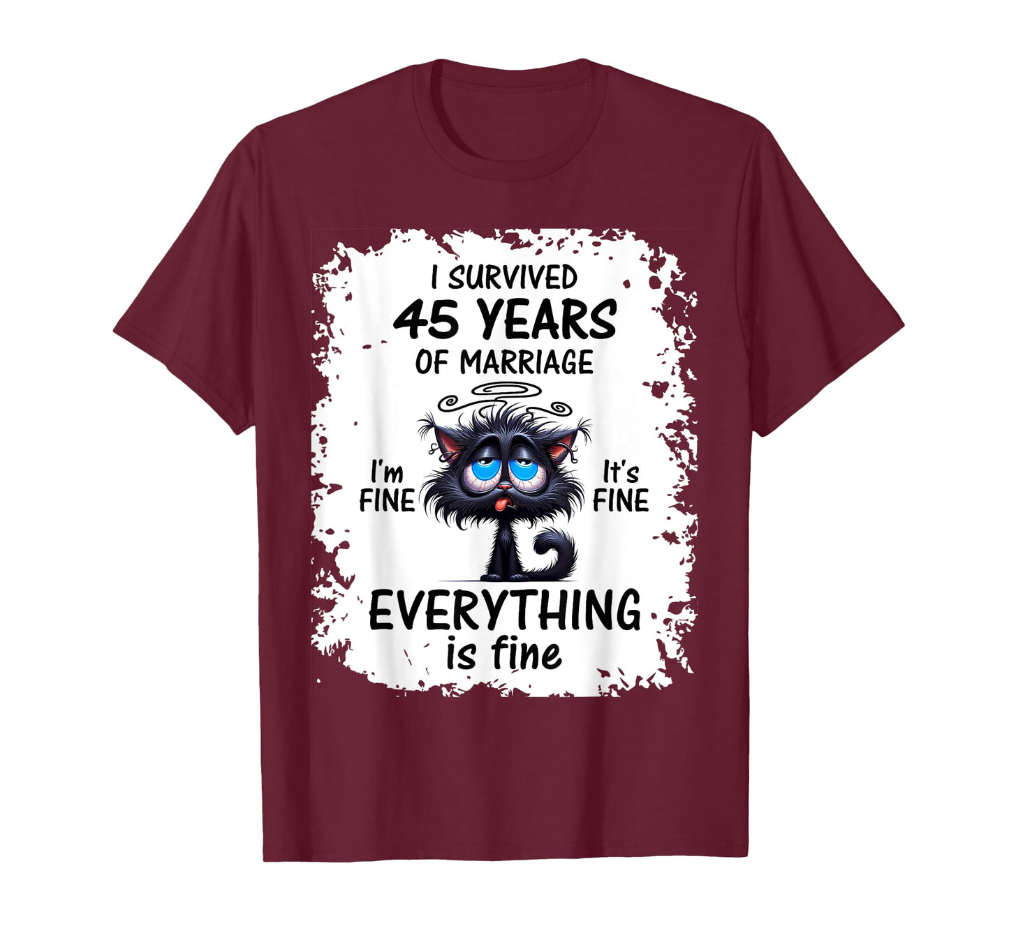 Sapphire Wedding I Survived 45 Years Of Marriage T-Shirt
