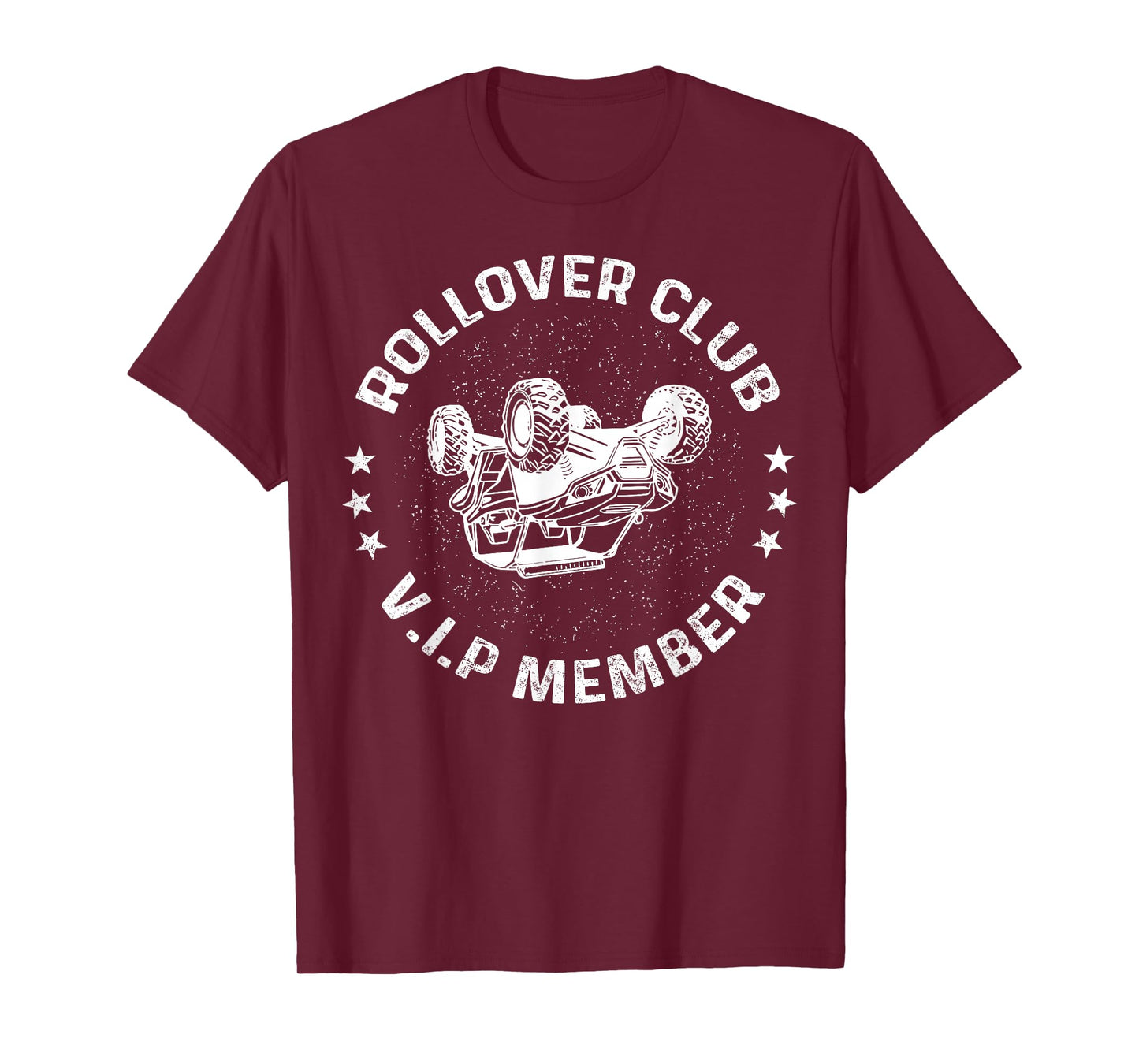 Funny Off-roading ATV UTV Rider Rollover Club VIP Member T-Shirt