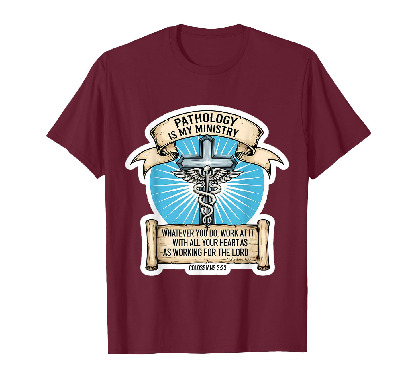 Christian Pathologist Pathology is My Ministry Doctor Jesus T-Shirt