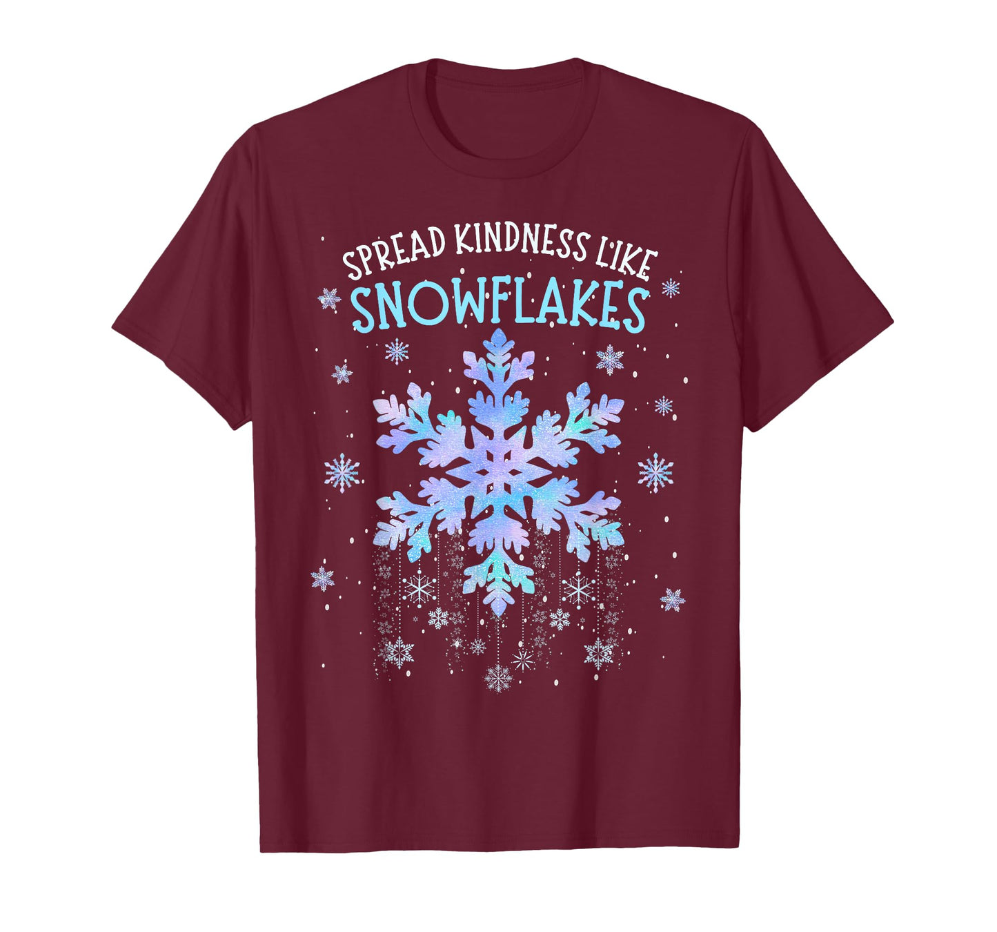 Spread Kindness Like Snowflakes Christmas Teacher Unity Day T-Shirt
