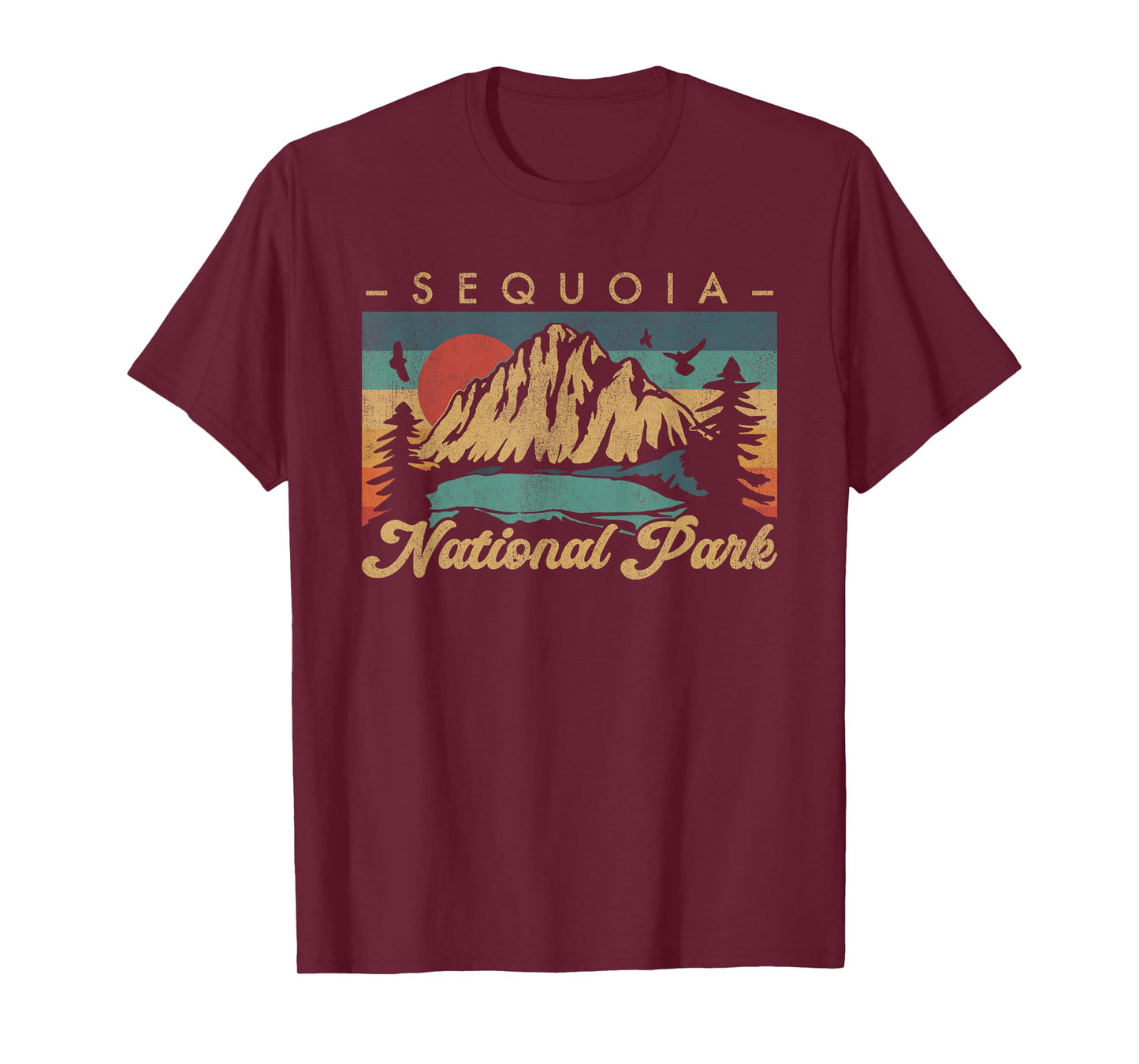 Retro Vintage Graphic Sequoia National Park T-Shirt