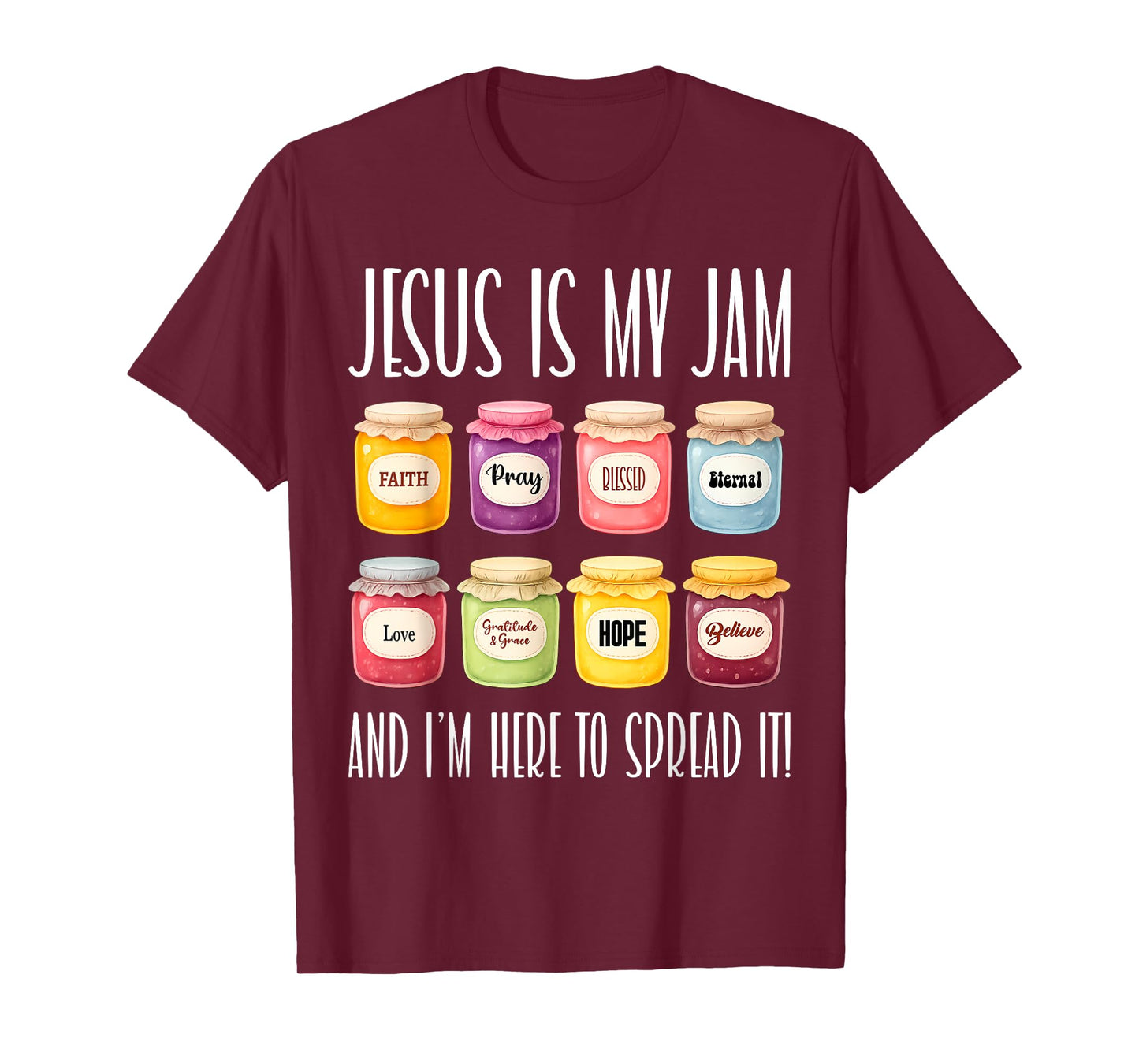 Jesus is My Jam Christian Bible Verse God Christian Faith T-Shirt