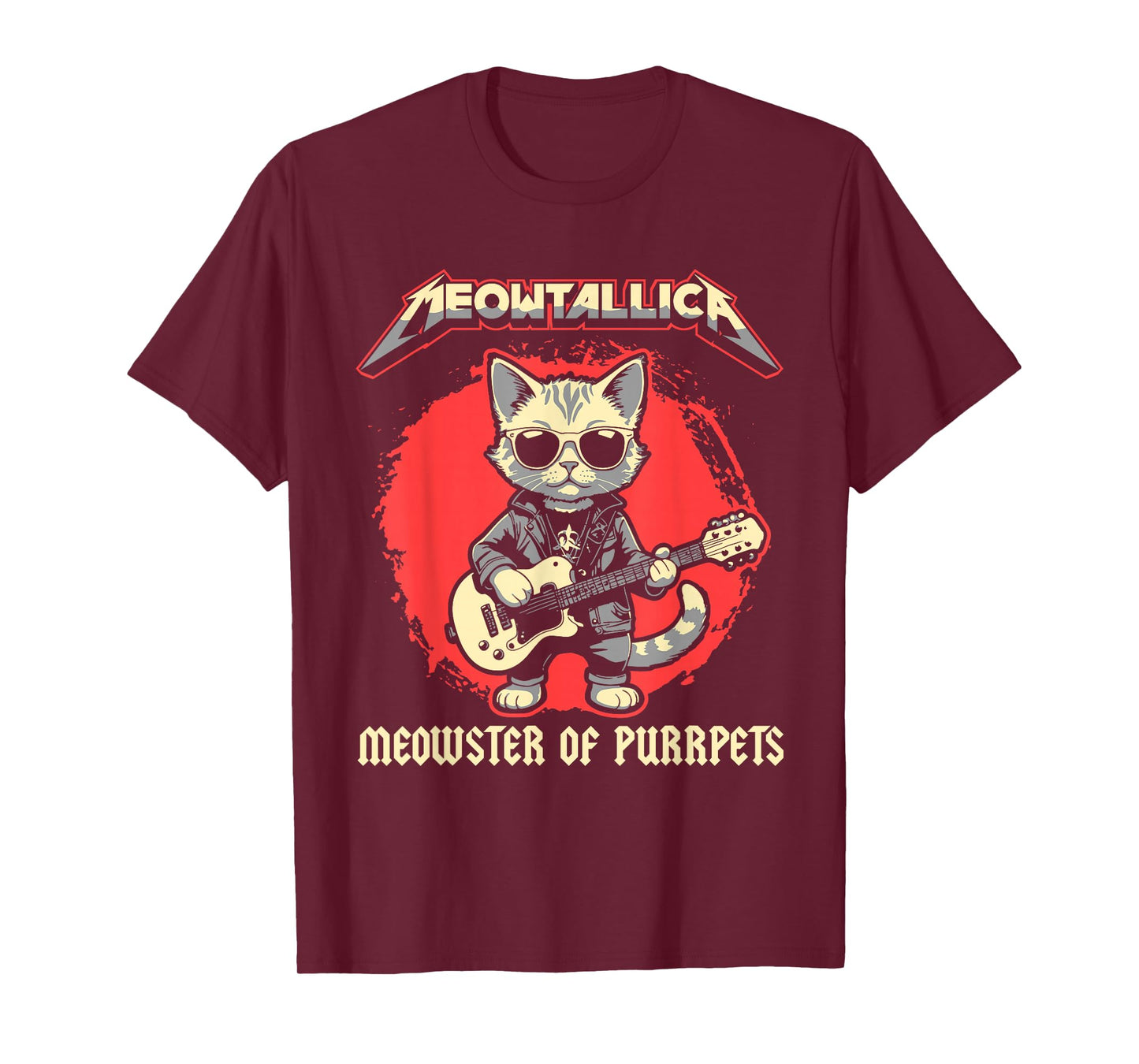 Meowtallica Meowster Of Purrpets - Funny Cat T-Shirt