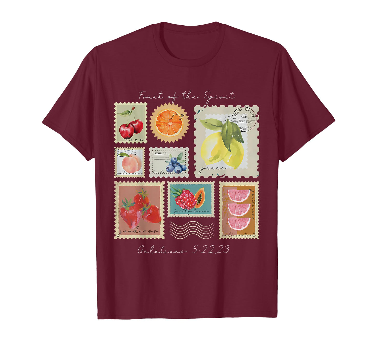 Fruit of The Spirit Christian Faith Jesus God Lovers Bible T-Shirt