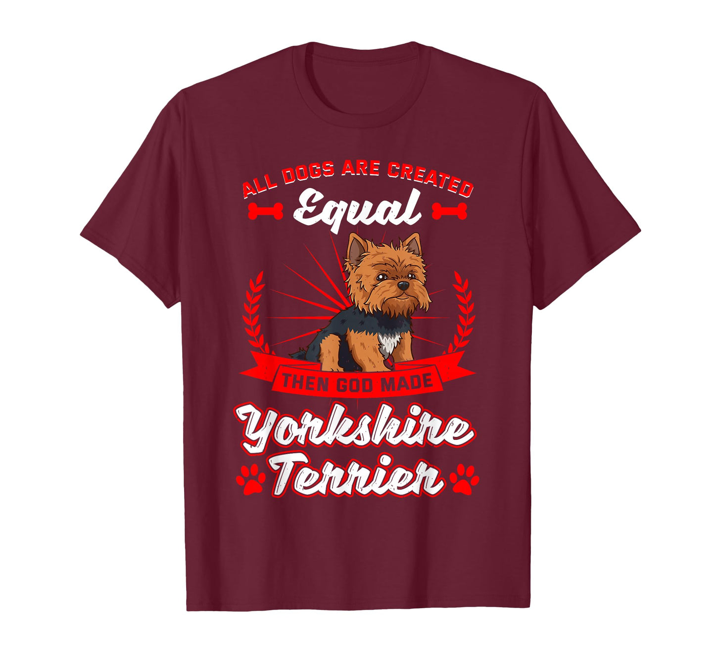 Yorkshire Terrier Small Dog Pup Fur Parents Pet Animal T-Shirt