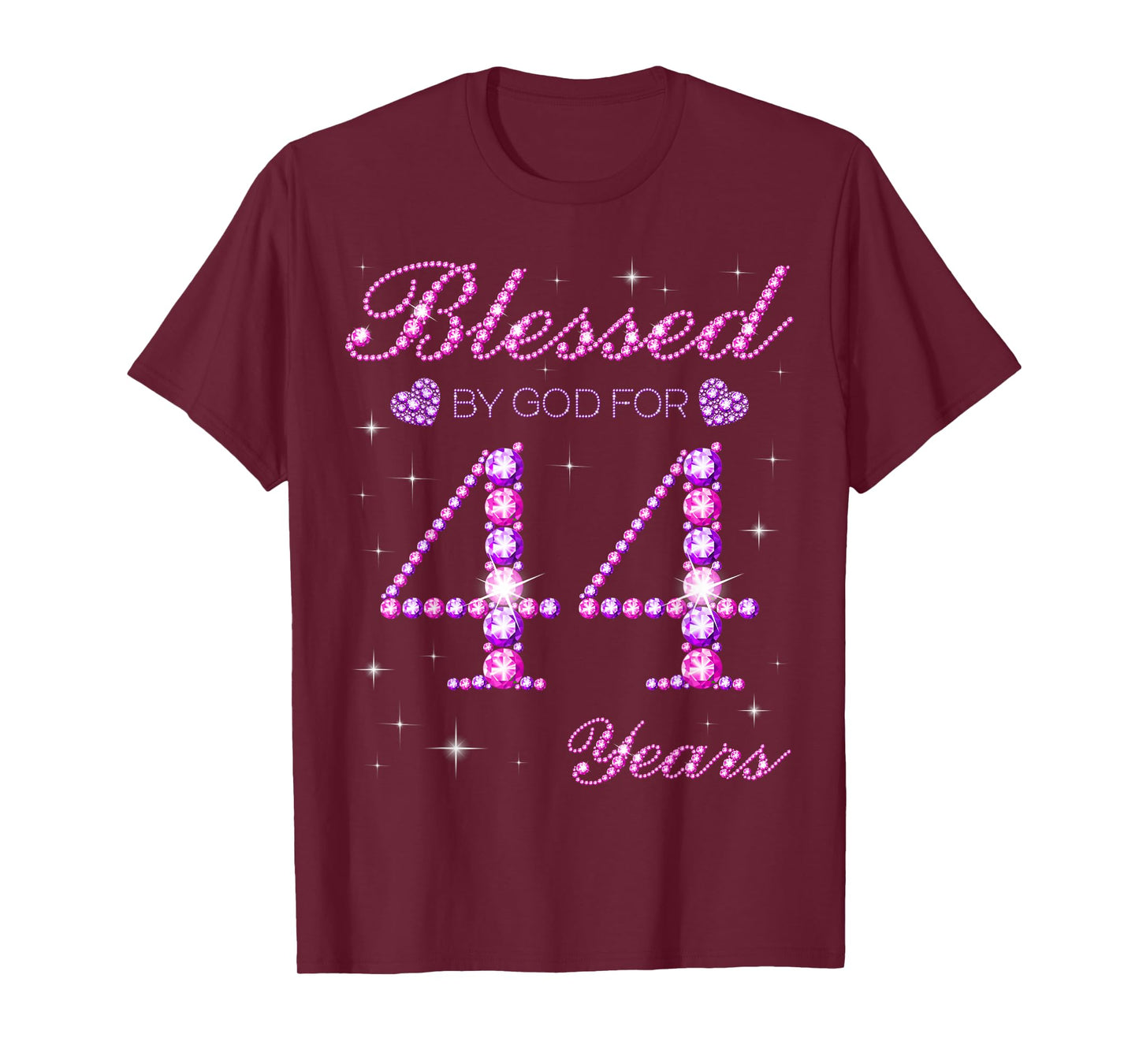Blessed by God for 44 Years Old 44th Birthday Party T-Shirt
