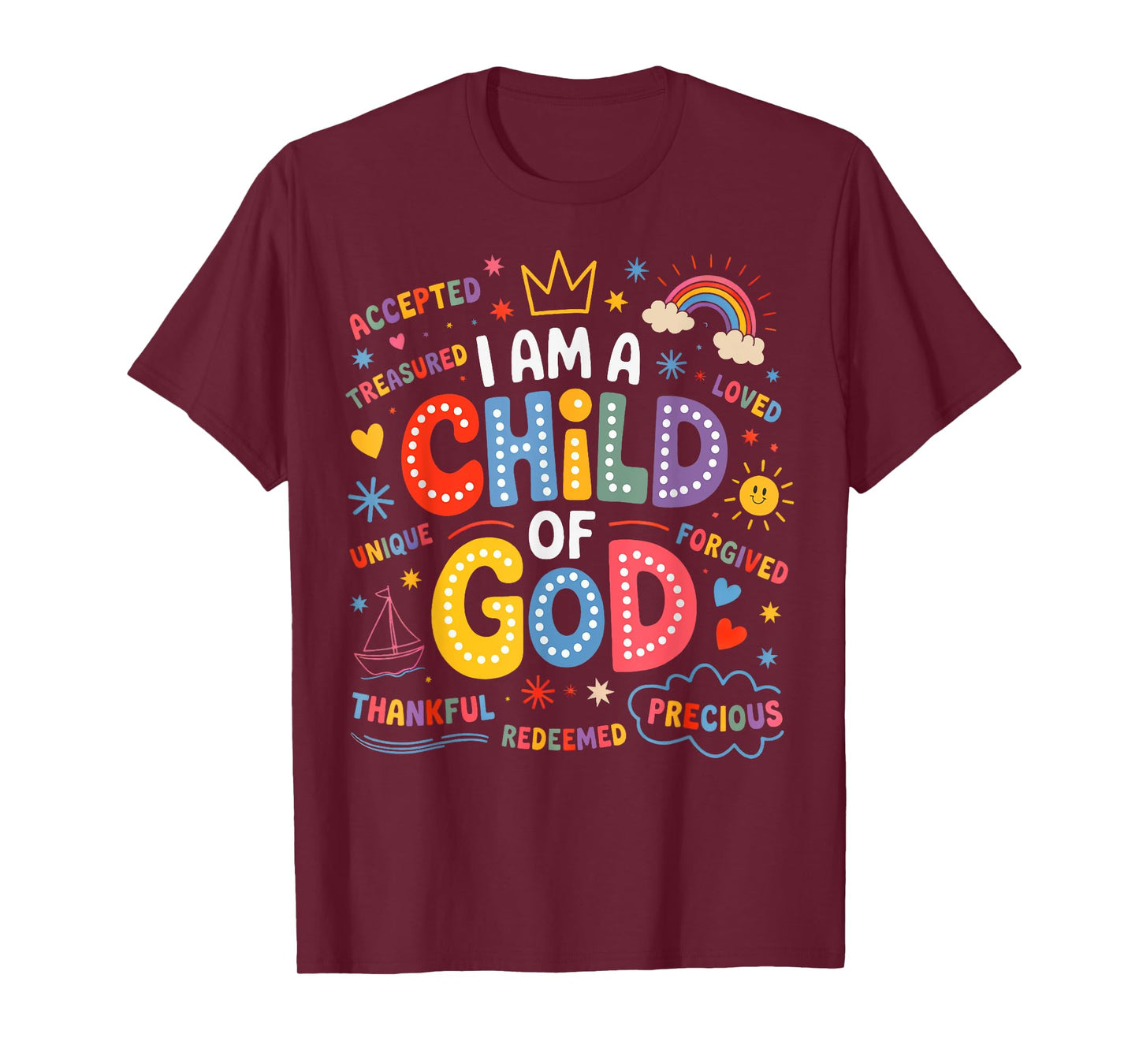 I Am A Child of God Christian Retro Jesus Faith T-Shirt