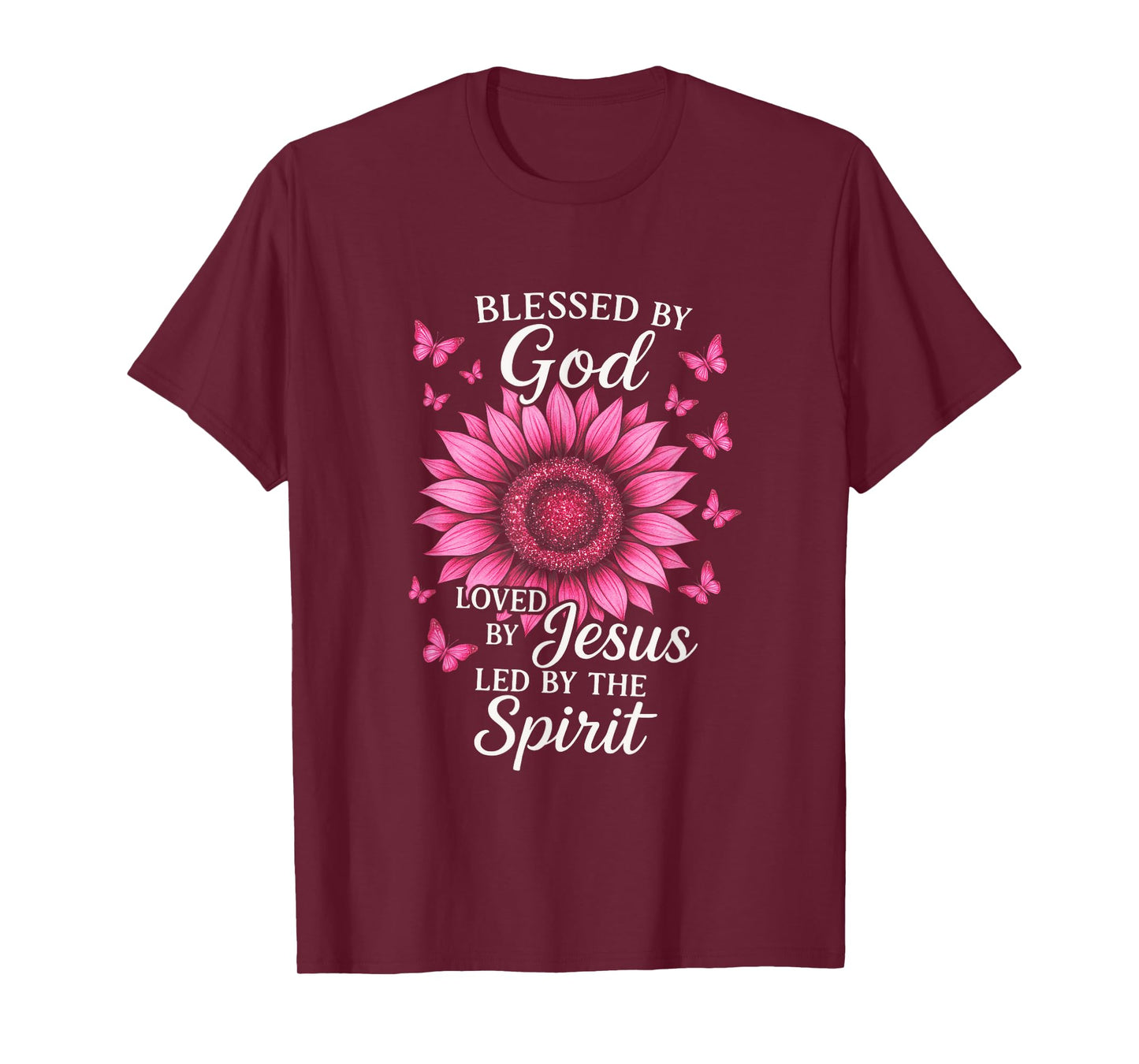 Blessed by God - Sunflower Christian Design T-Shirt