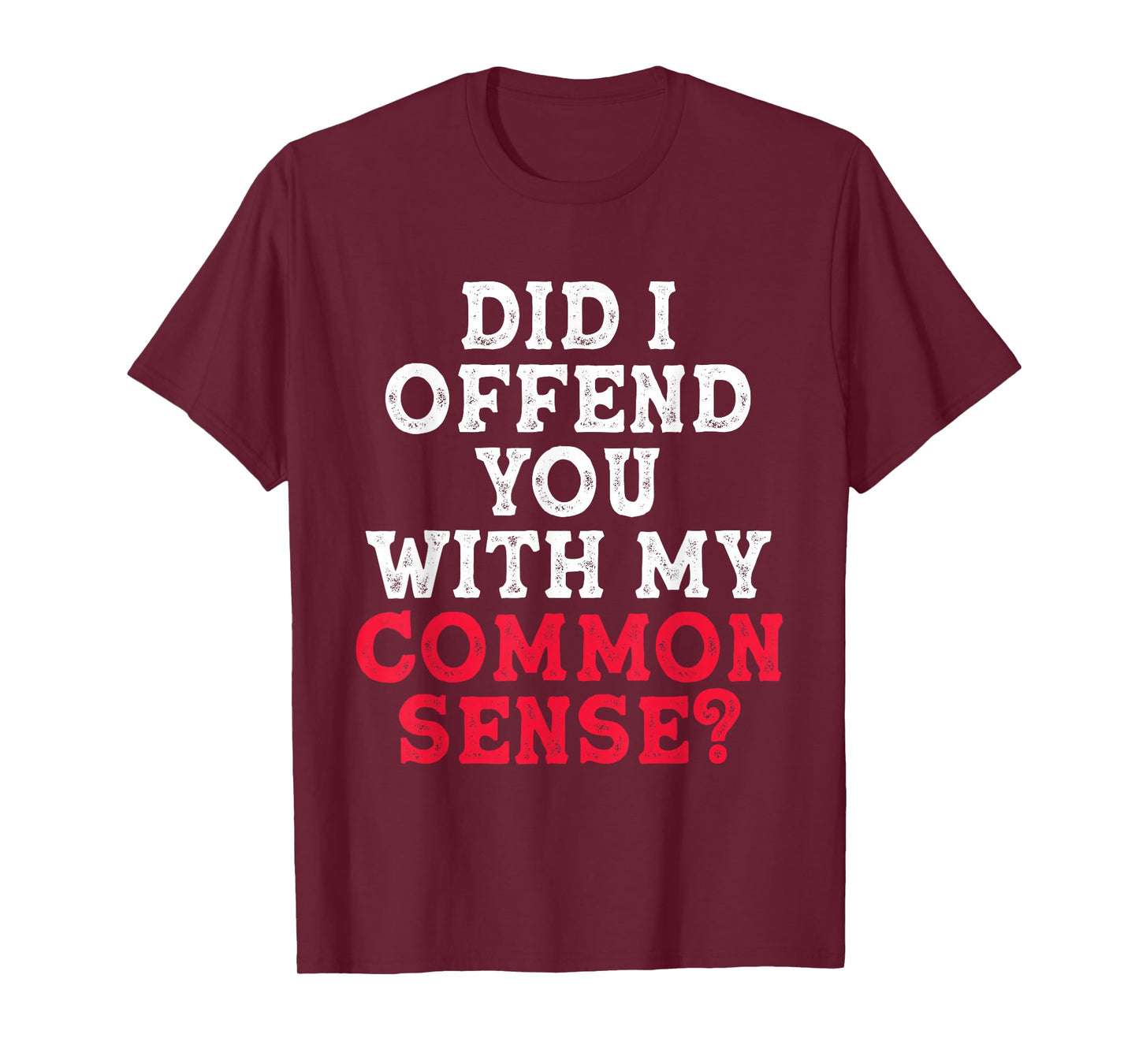 Did I Offend You With My Common Sense? funny sarcasm humor T-Shirt