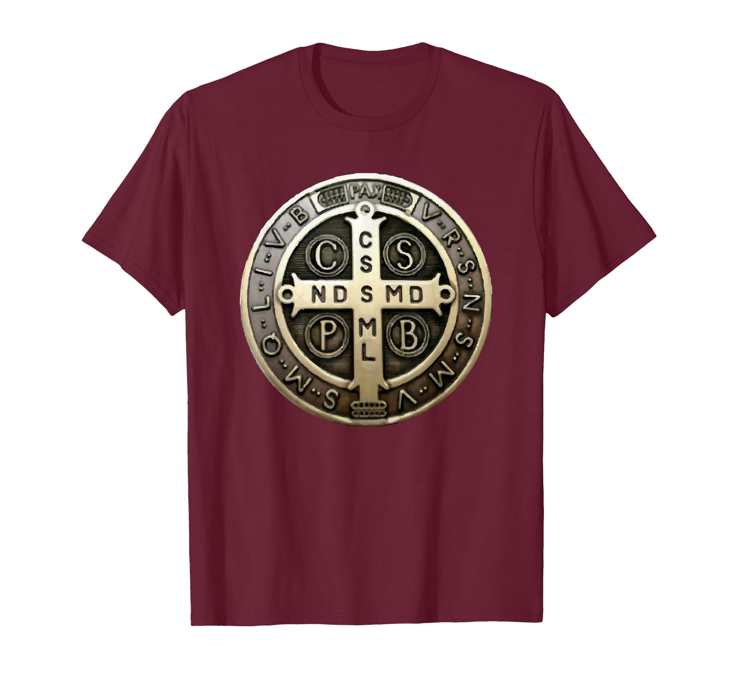 St. Benedict Medal Saint Benedict Cross Catholic Christian T-Shirt