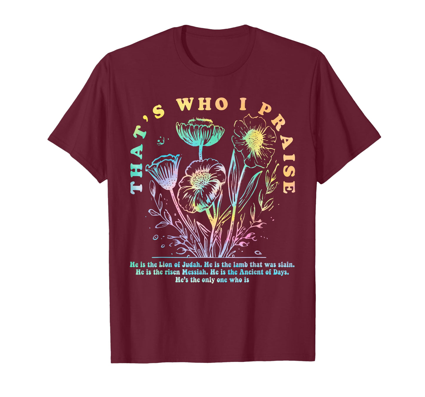 Brandon That's Who I Praise Jesus Christian Lake Merch T-Shirt