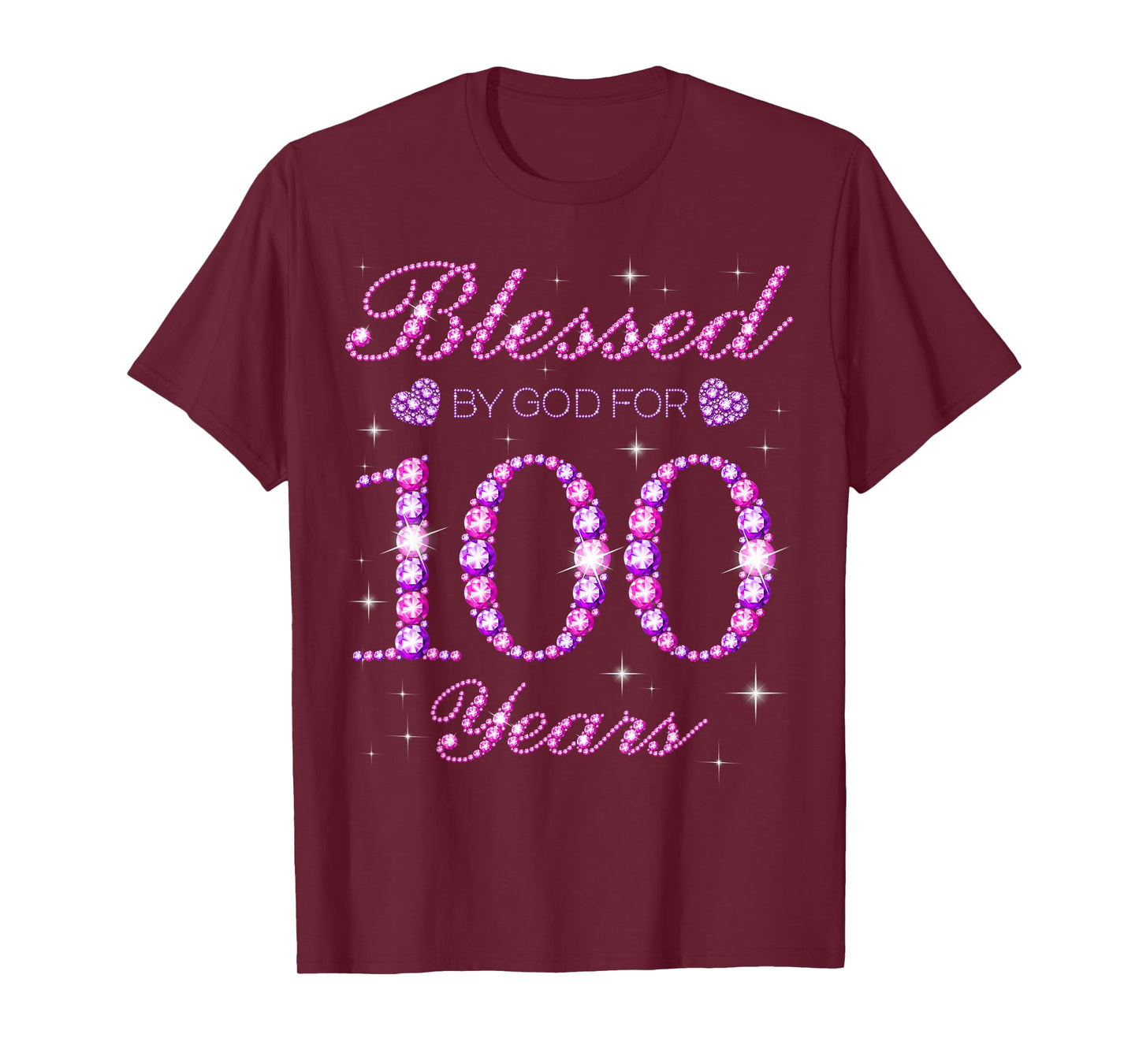Blessed by God for 100 Years Old 100th Birthday Party T-Shirt