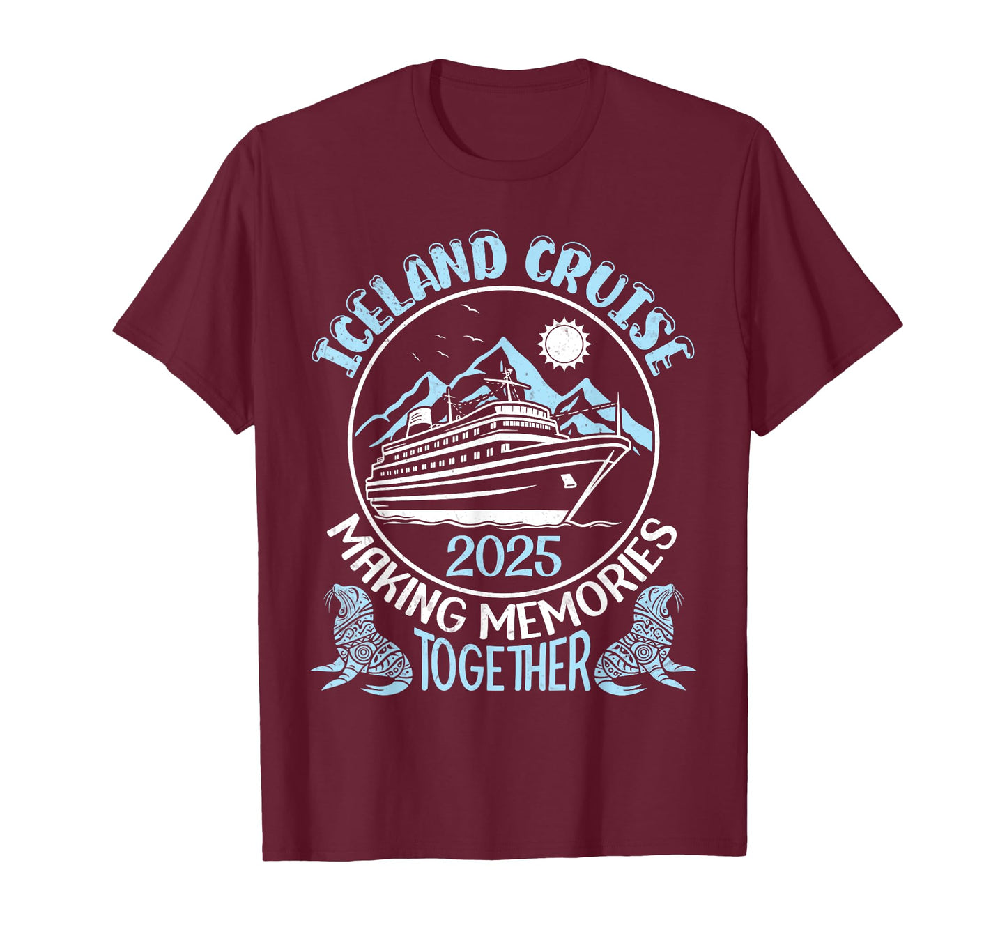 Iceland Cruise 2025 Making Memories Together Beach Mountain T-Shirt