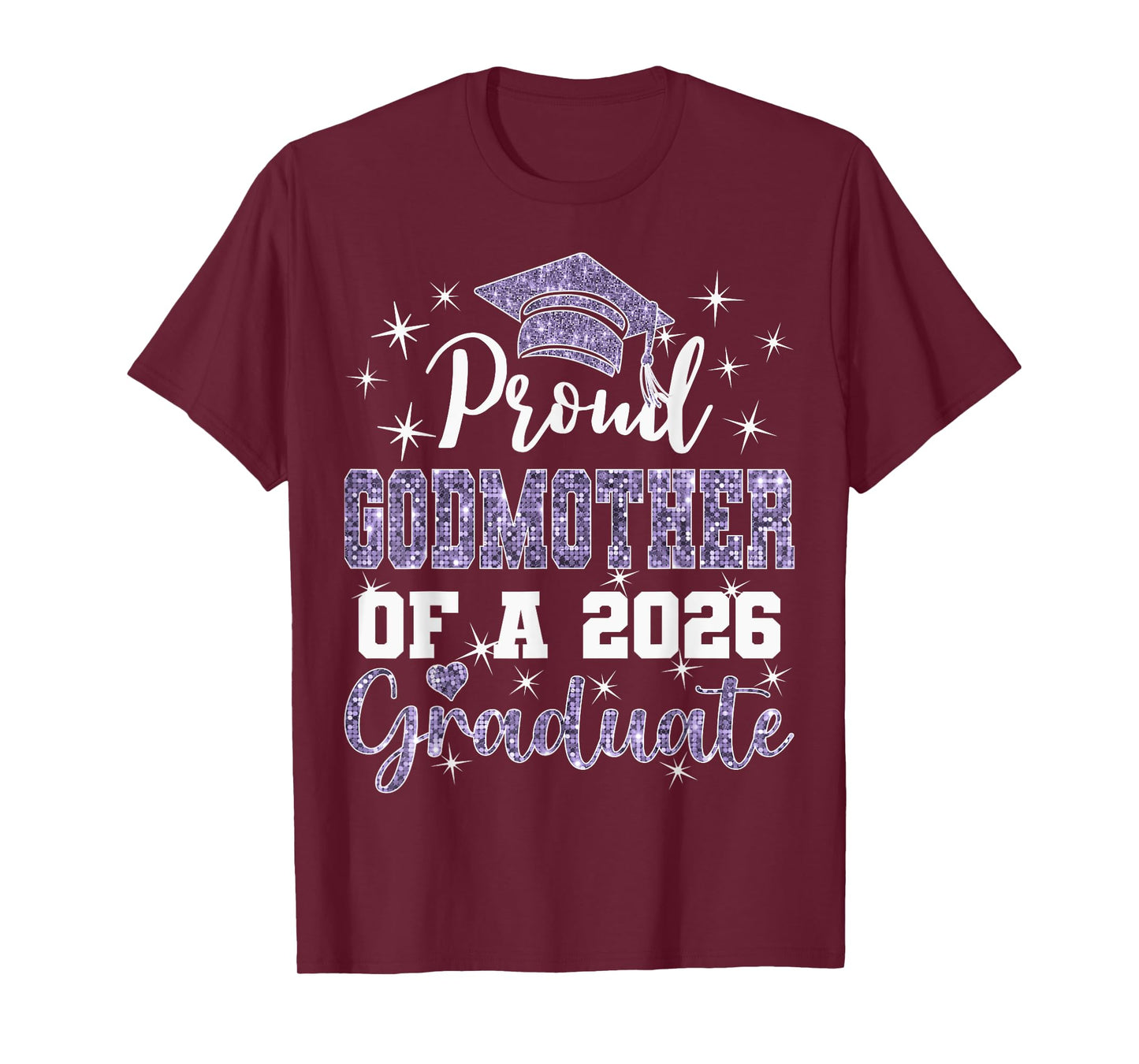 Super Proud Godmother of 2026 Graduate Graduation Family T-Shirt