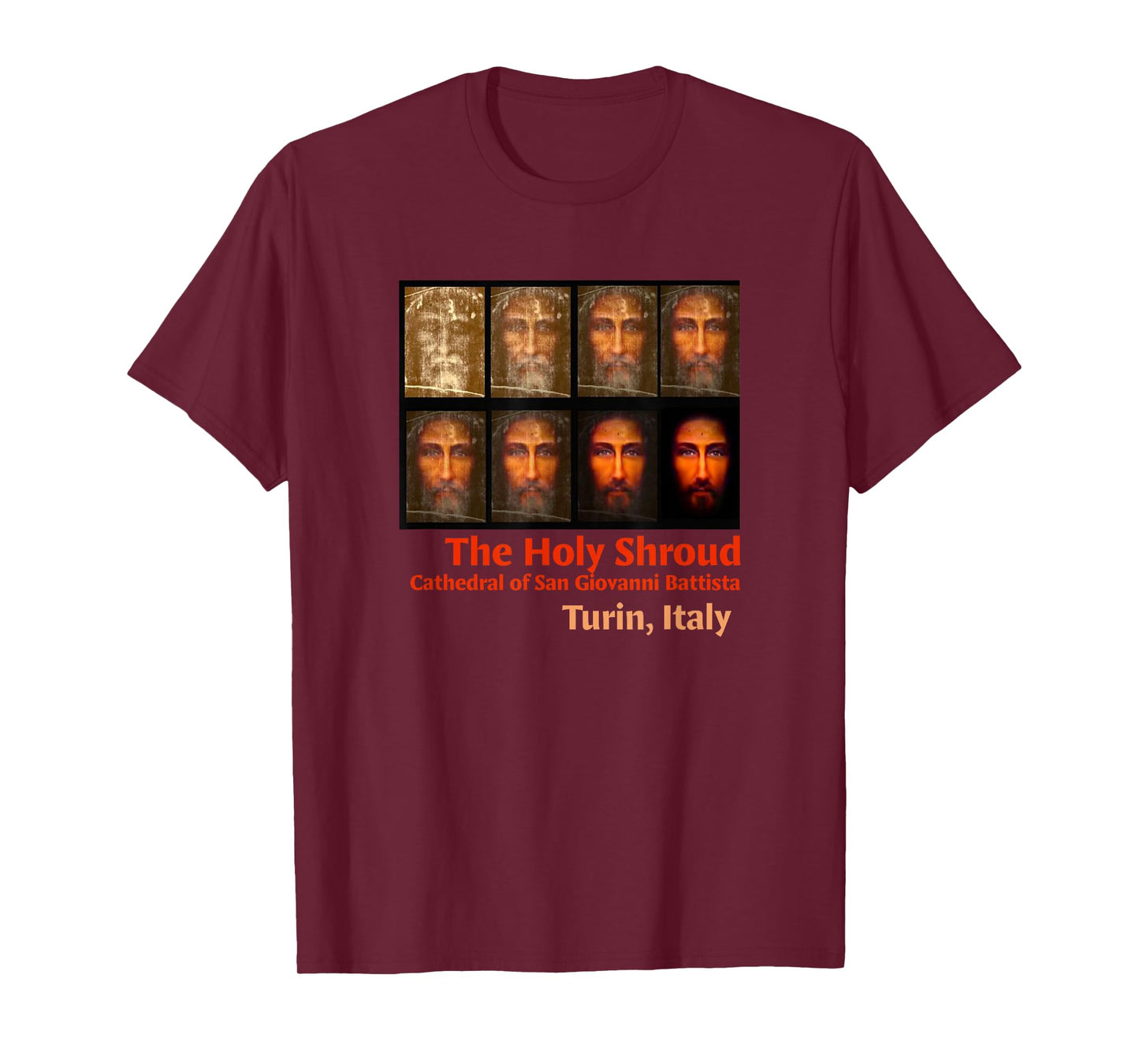 Shroud of Turin The Holy Face of Jesus Test Phases T-Shirt