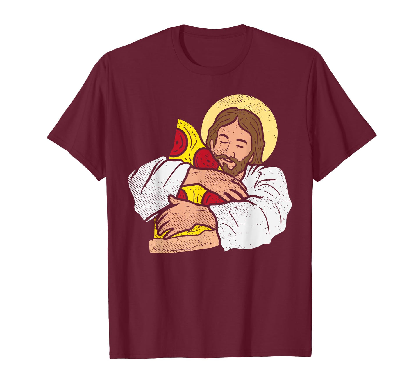 Food Lover Jesus Pizza Funny God Christ Snack Christian Gift T-Shirt
