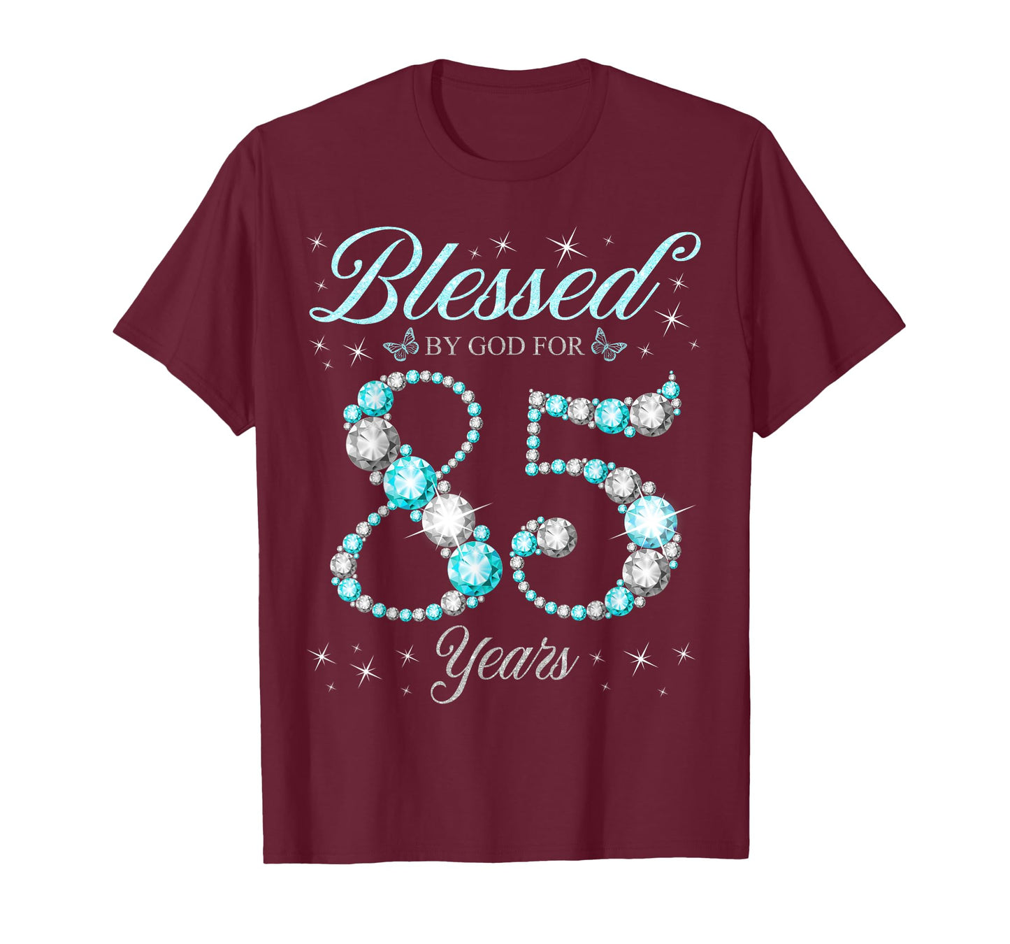 Blessed By God For 85 Years Old 85th Birthday B-Day Party T-Shirt