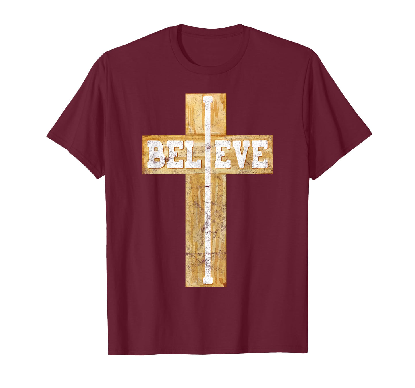 Believe Christian Cross Jesus Christ Christians Men Women T-Shirt