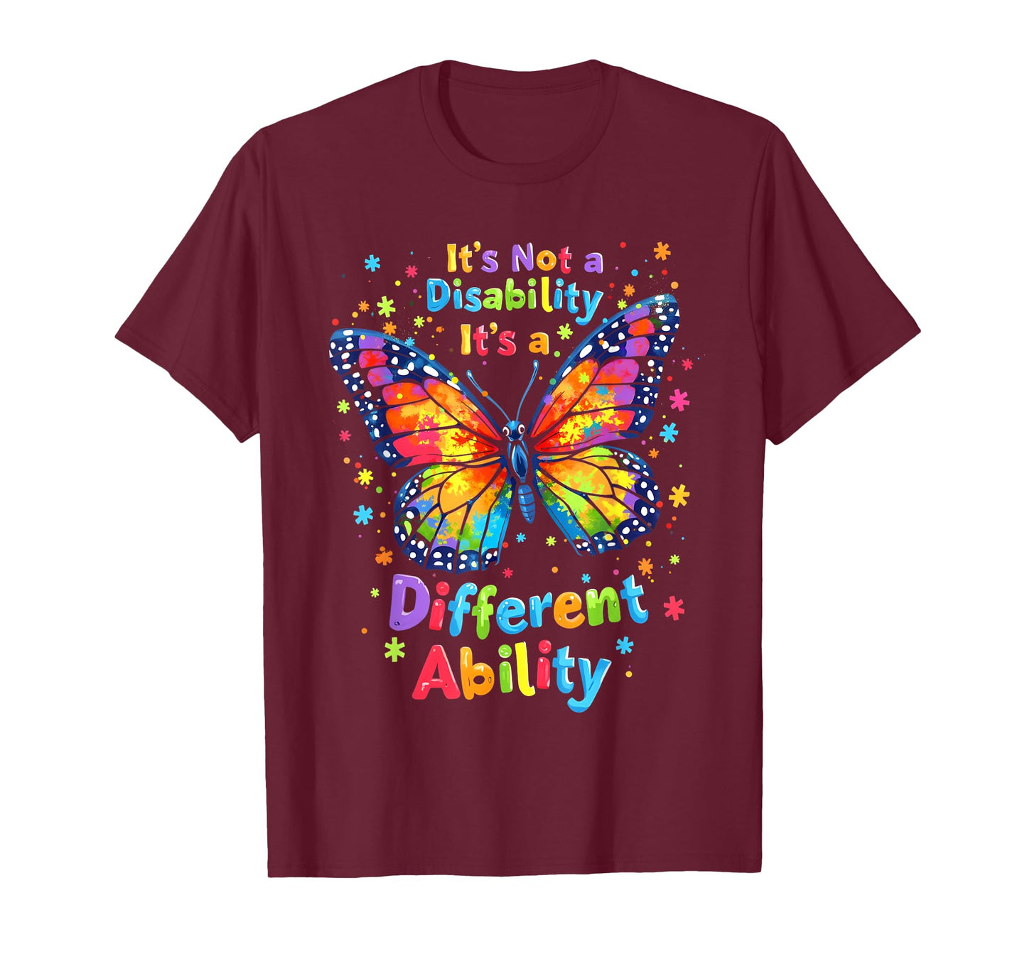 It's Not A Disability It's A Different Ability Handicapped T-Shirt