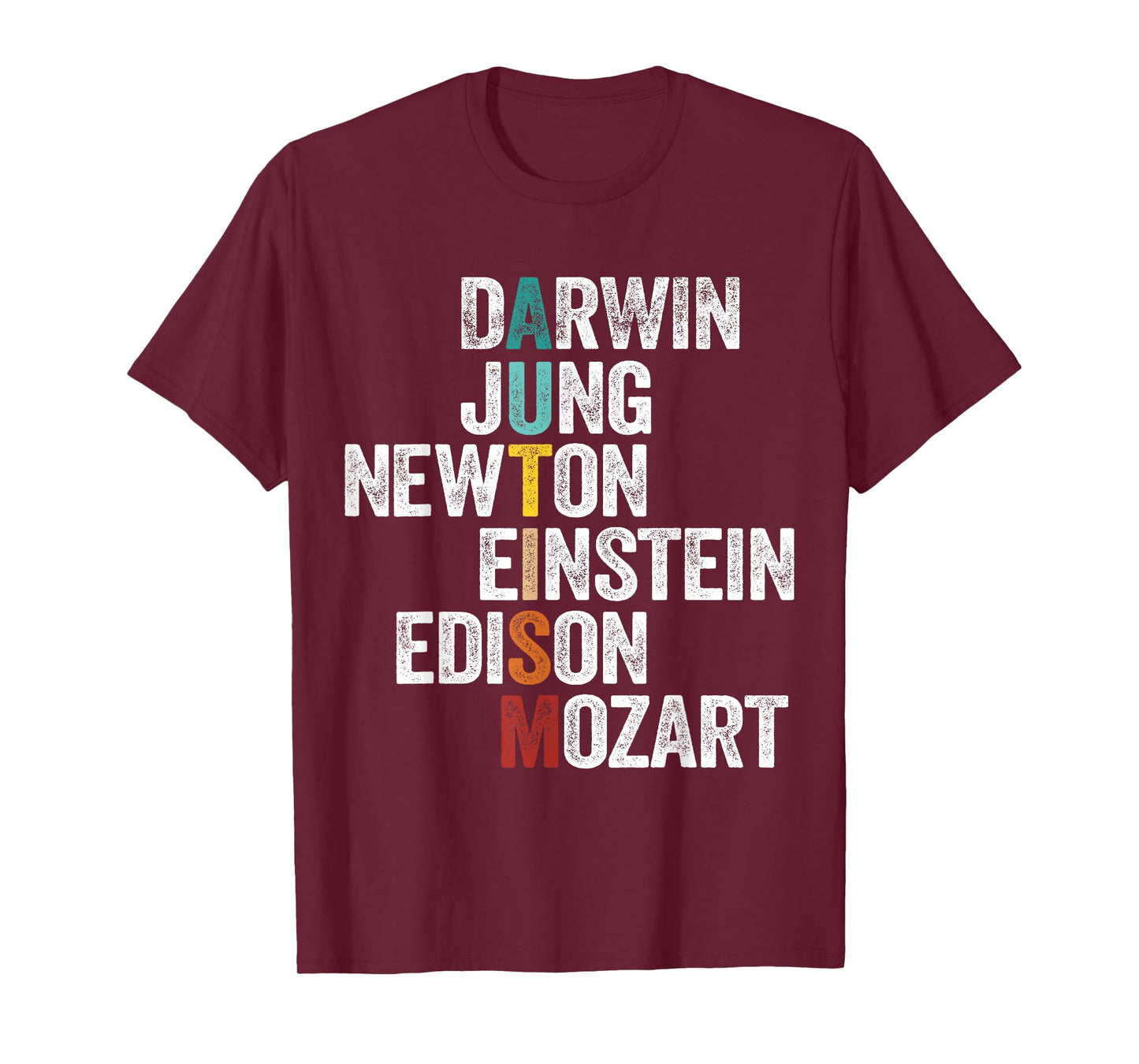 Autism Awareness Darwin Jung Newton Einstein Edison Mozart T-Shirt
