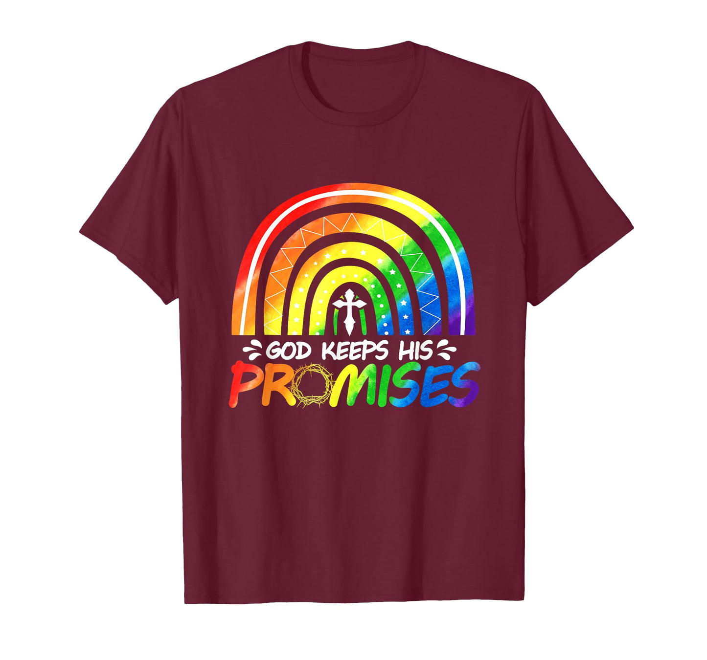 God Keeps His Promise Rainbow Christian Bible Noah T-Shirt