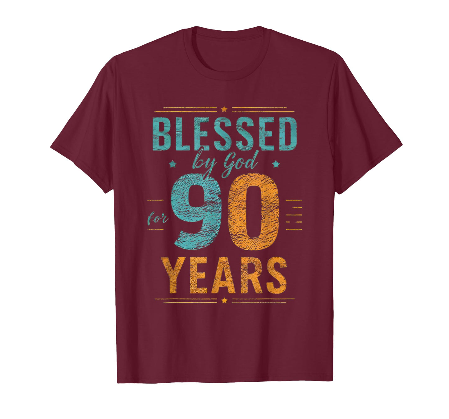 blessed by god for 90 Years - 90th Birthday 90 Years Old T-Shirt