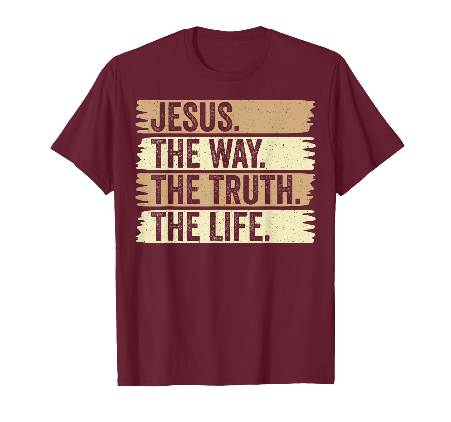 Retro Jesus The Way Truth and Life Vintage Christian Worship T-Shirt