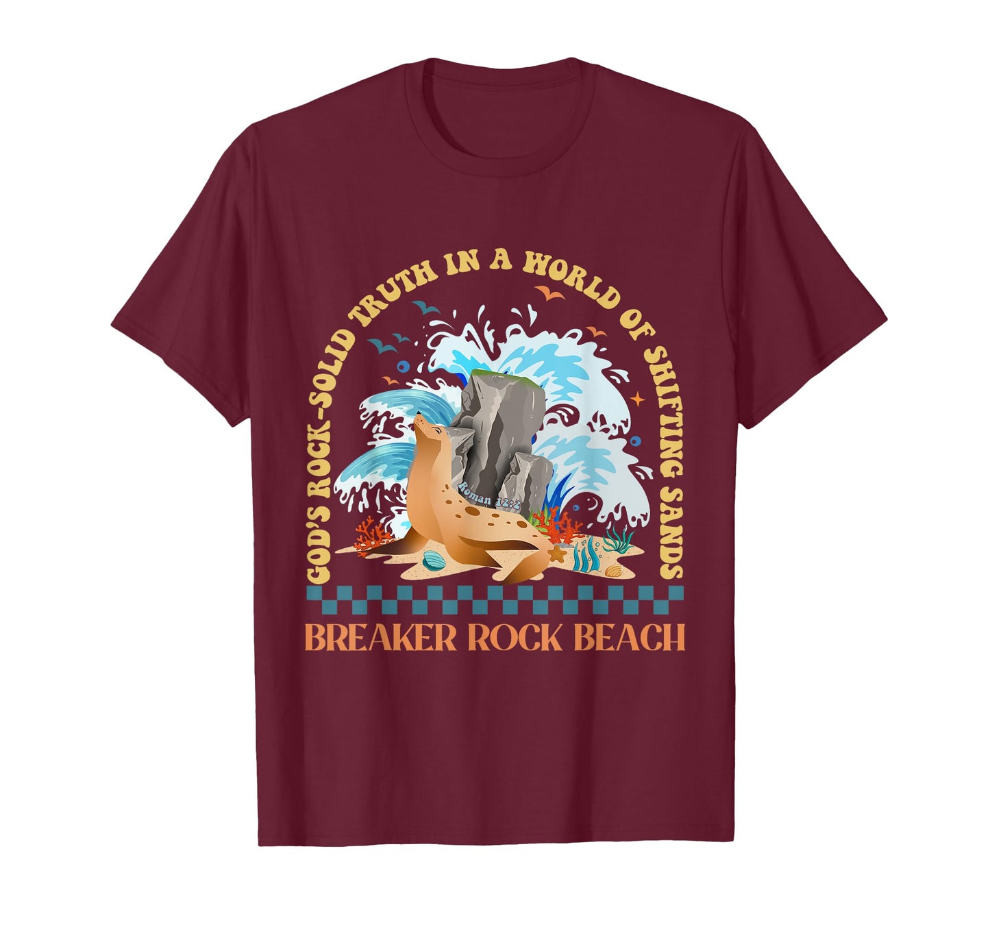 God's Rock-Solid Breaker Rock Beach VBS 2024 Christian T-Shirt for Men Women Girls Kids