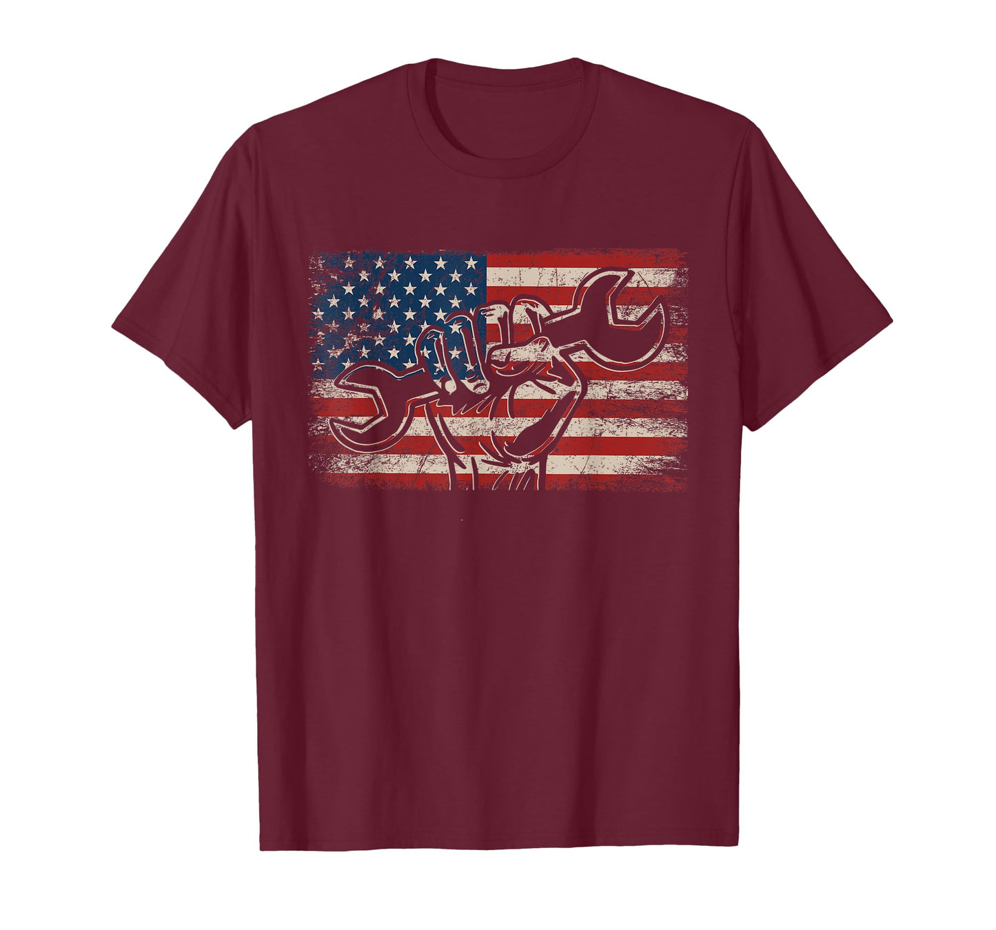 US Flag Mechanic Labor Day Worker Patriotic Mechanic T-Shirt