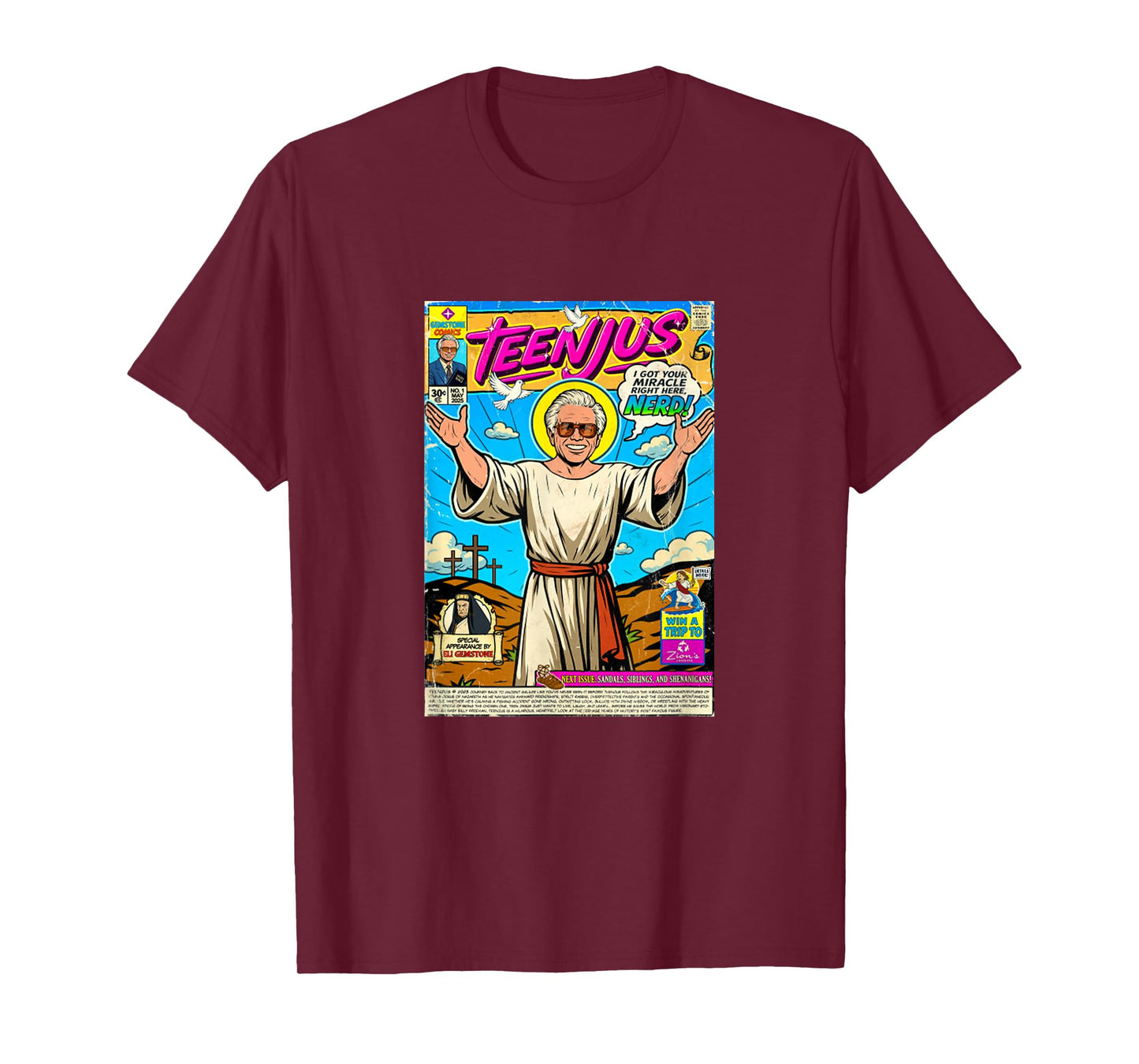 Teenjus Funny Jesus Meme Christ Faith Second Coming T-Shirt