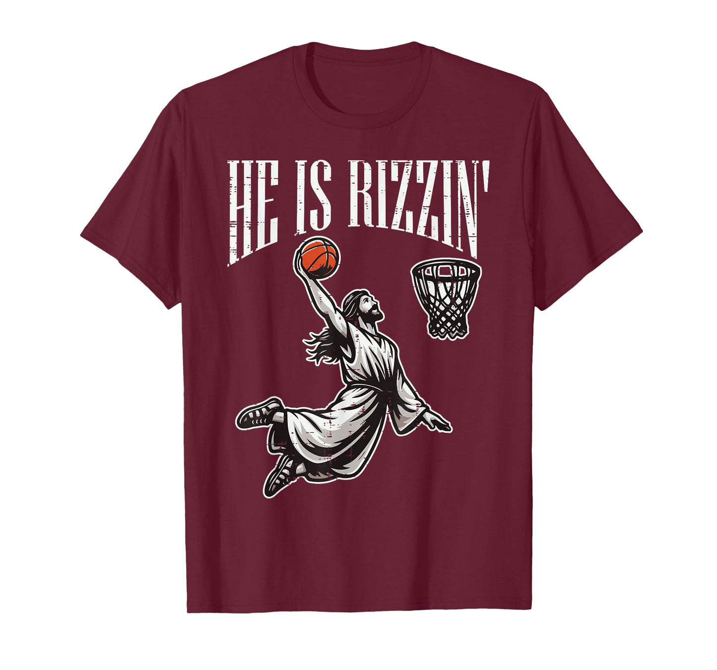 Easter Jesus He Is Rizzen Risen Christian Boys Kids Men Teen T-Shirt