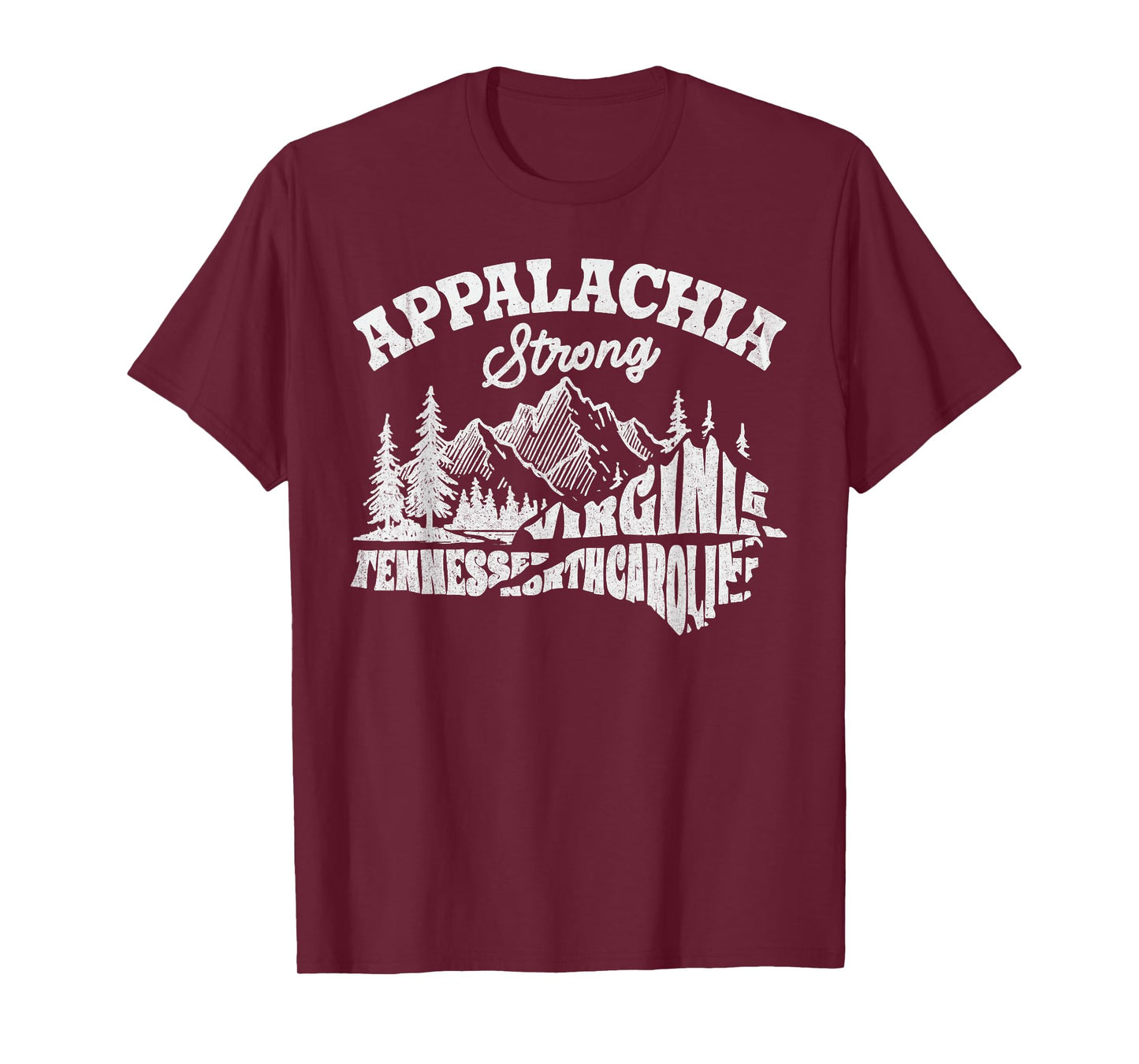 Appalachia Strong Mountain Outdoors Hiking NC Design T-Shirt