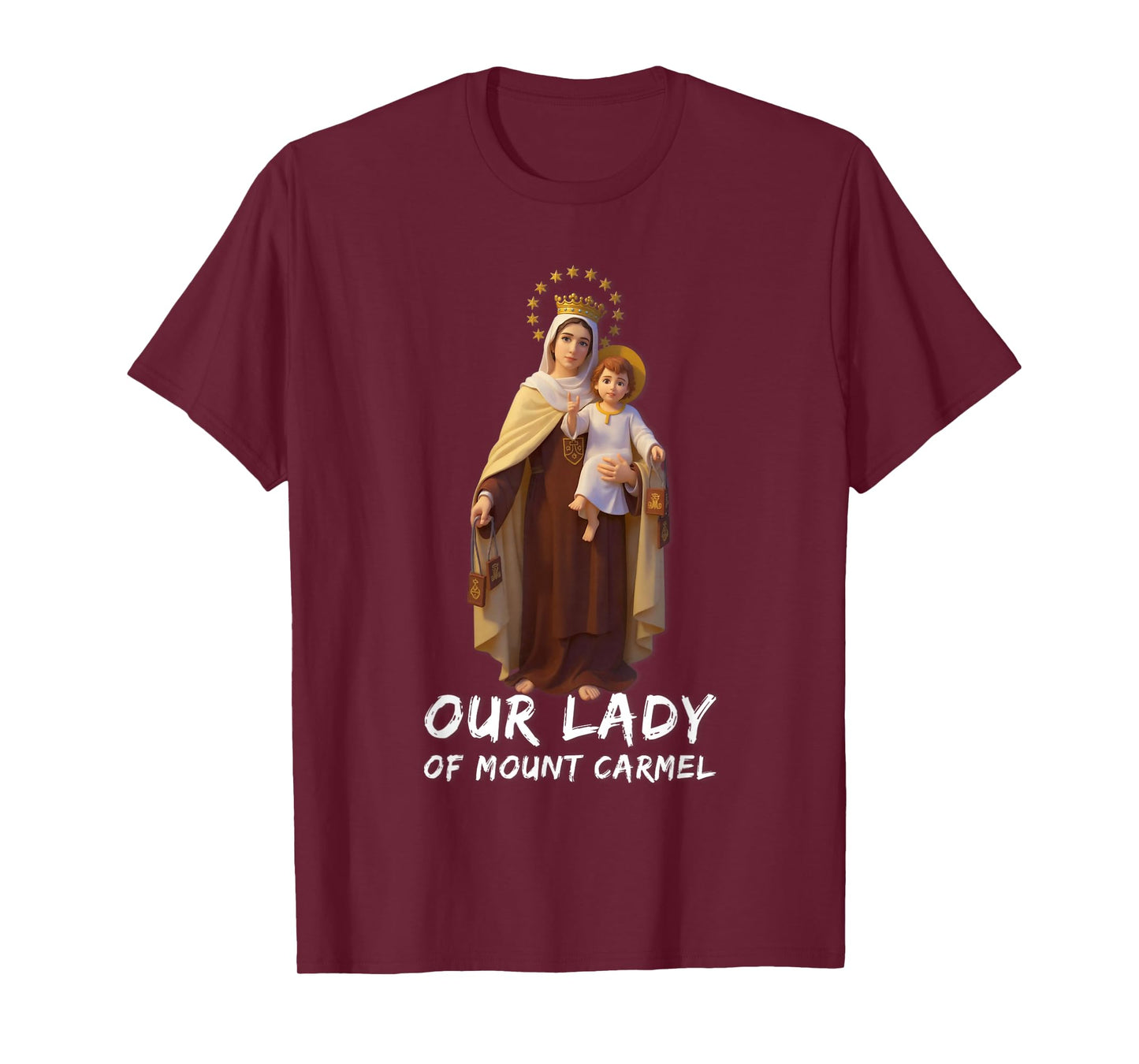 Our Lady of Mount Carmel Marian Catholic T-Shirt
