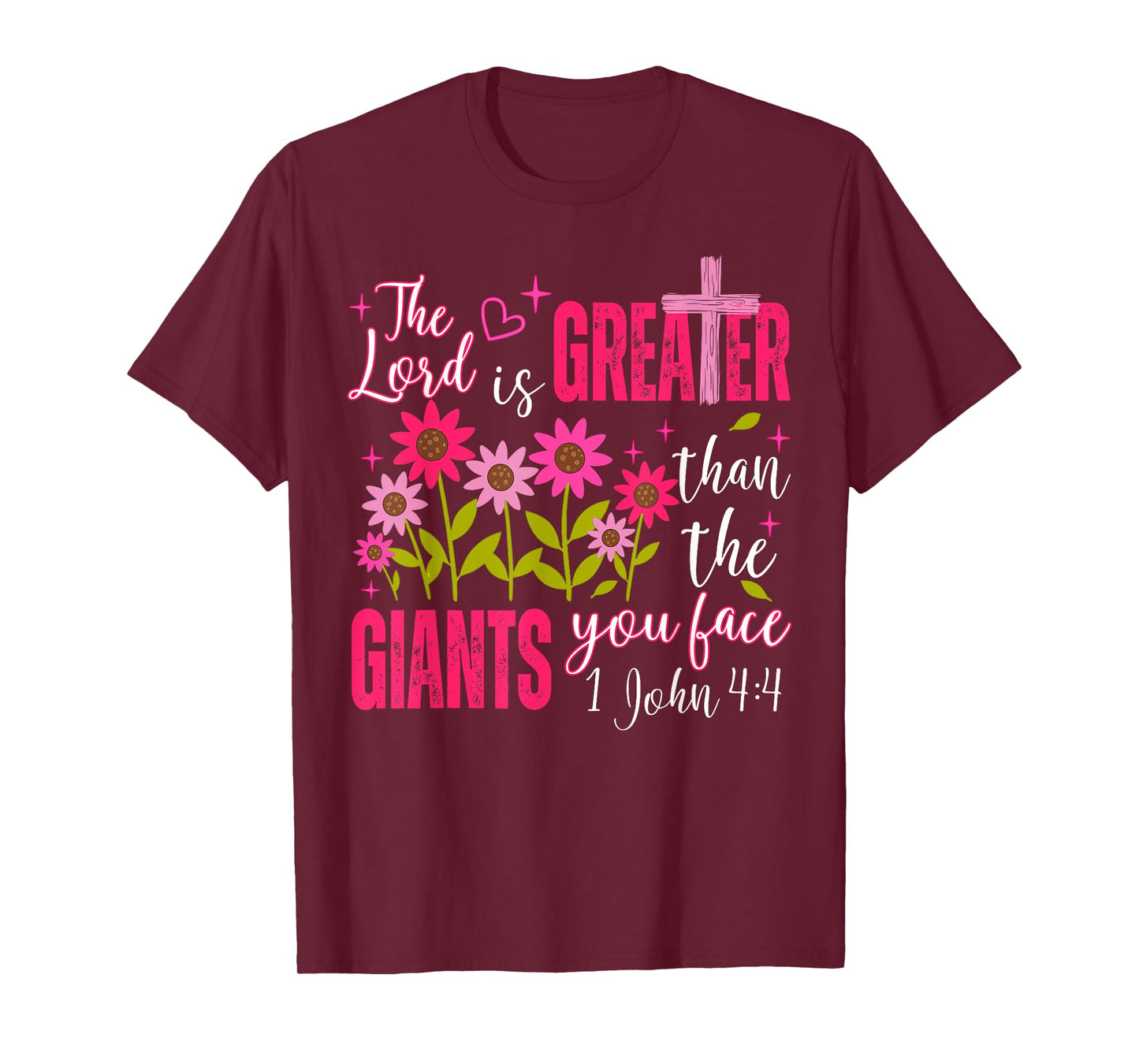 Christian Faith Jesus God Religious The Lord is A Greater T-Shirt