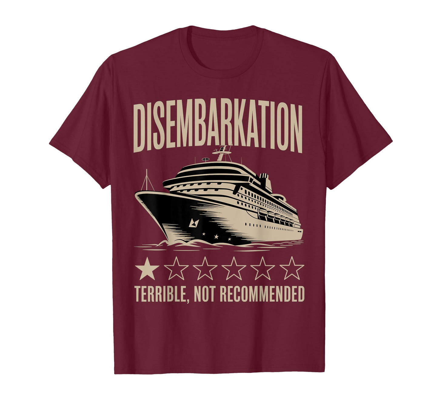 Disembarkation Cruise Humor Graphic T-Shirt