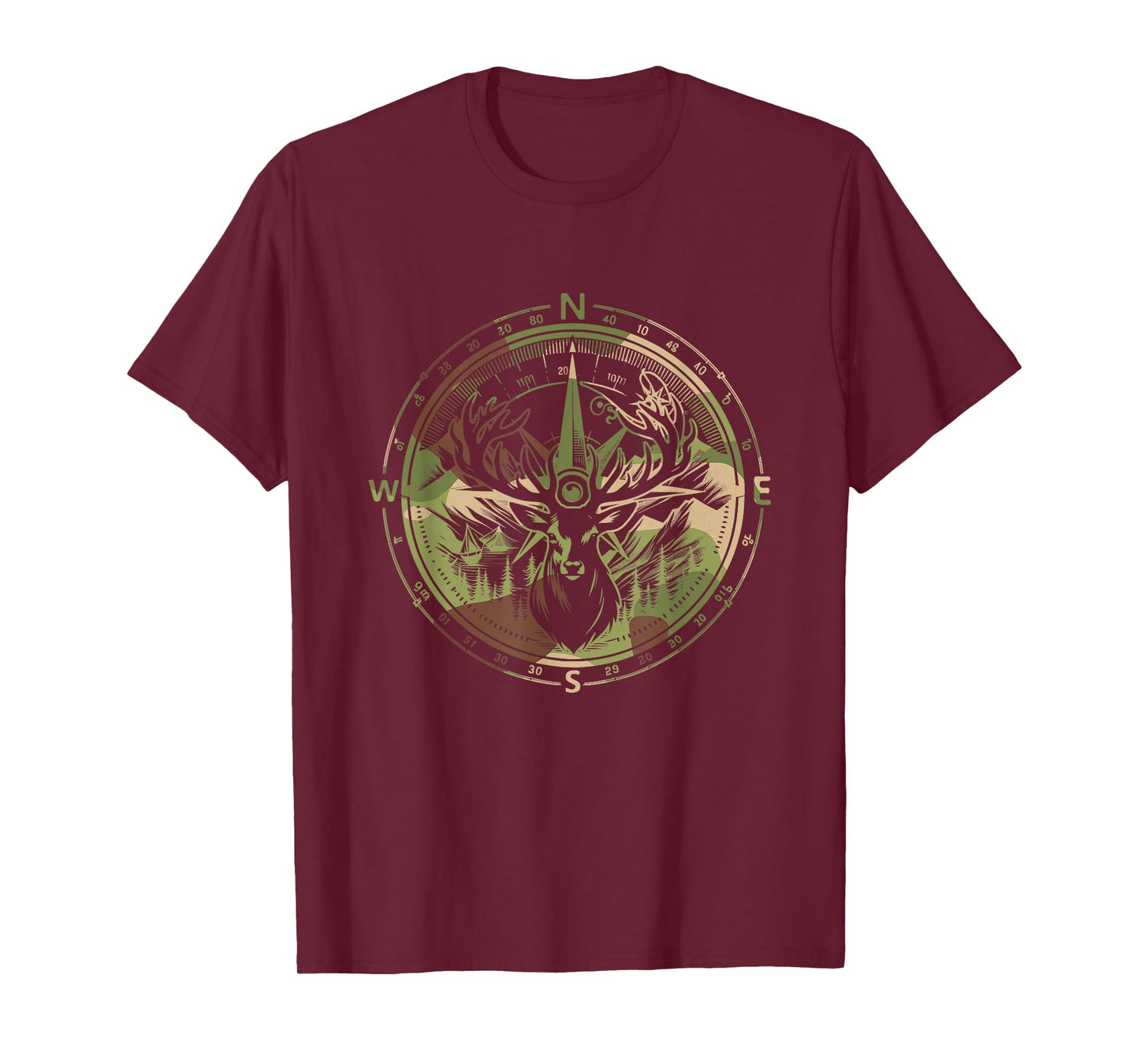 Outdoor Antlers Elk Deer Hunting T-Shirt