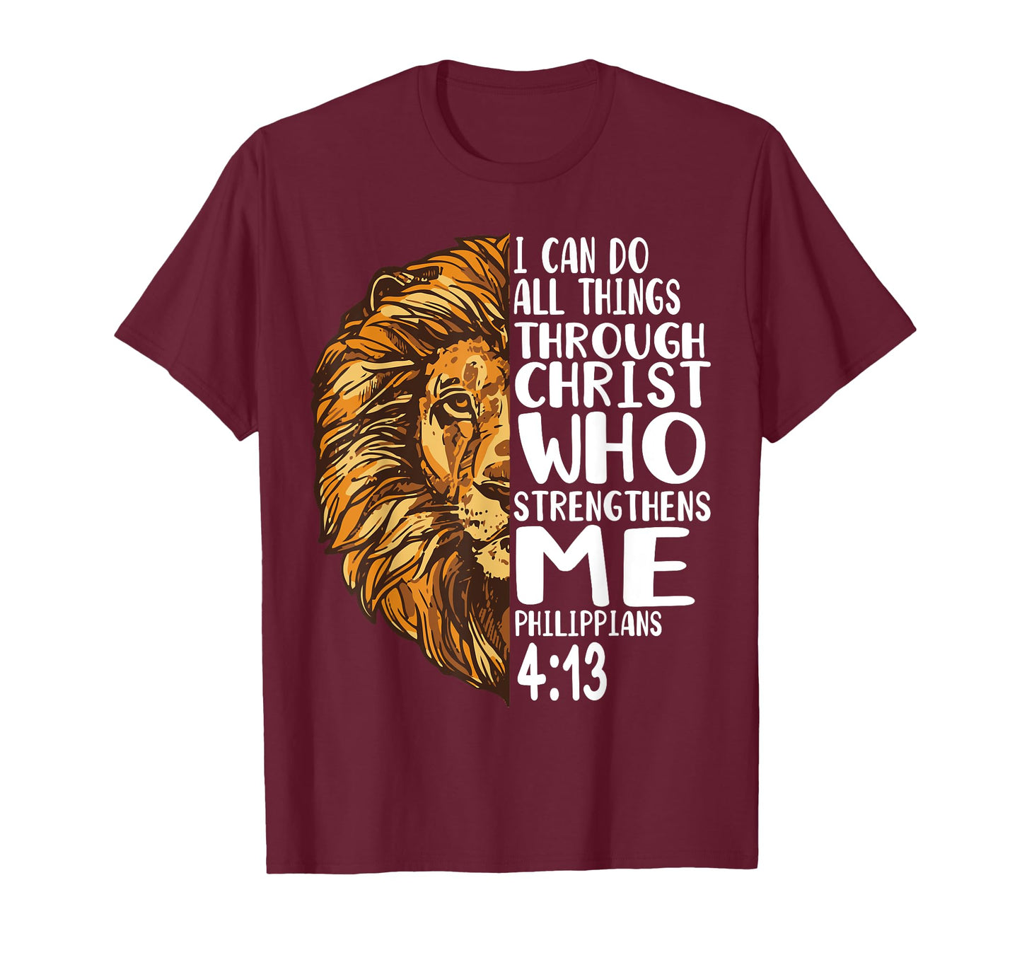 lion shirts with bible verses Philippians T-Shirt