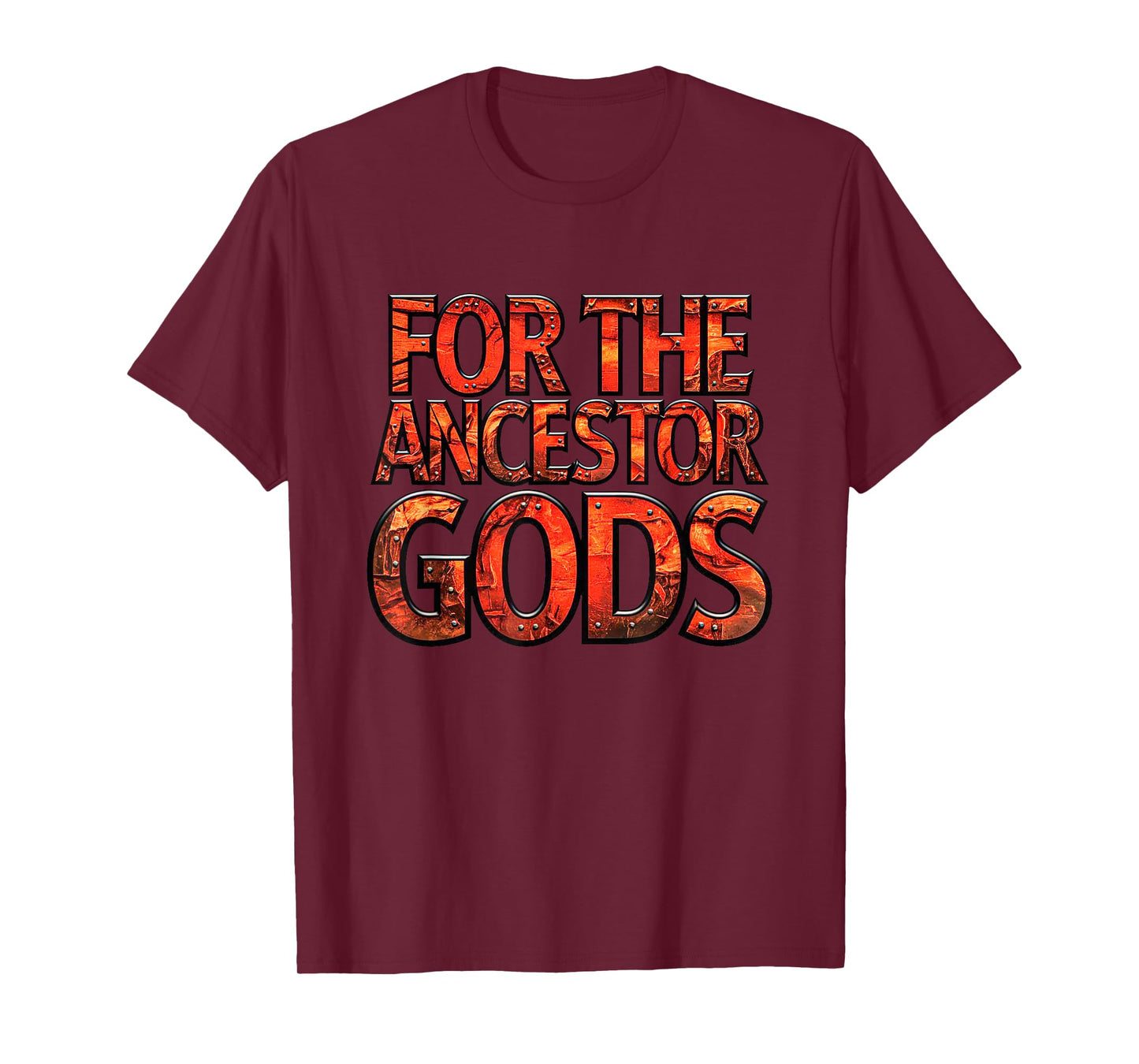 For The Ancestor Gods. Medieval Fantasy Dwarf Game Design T-Shirt