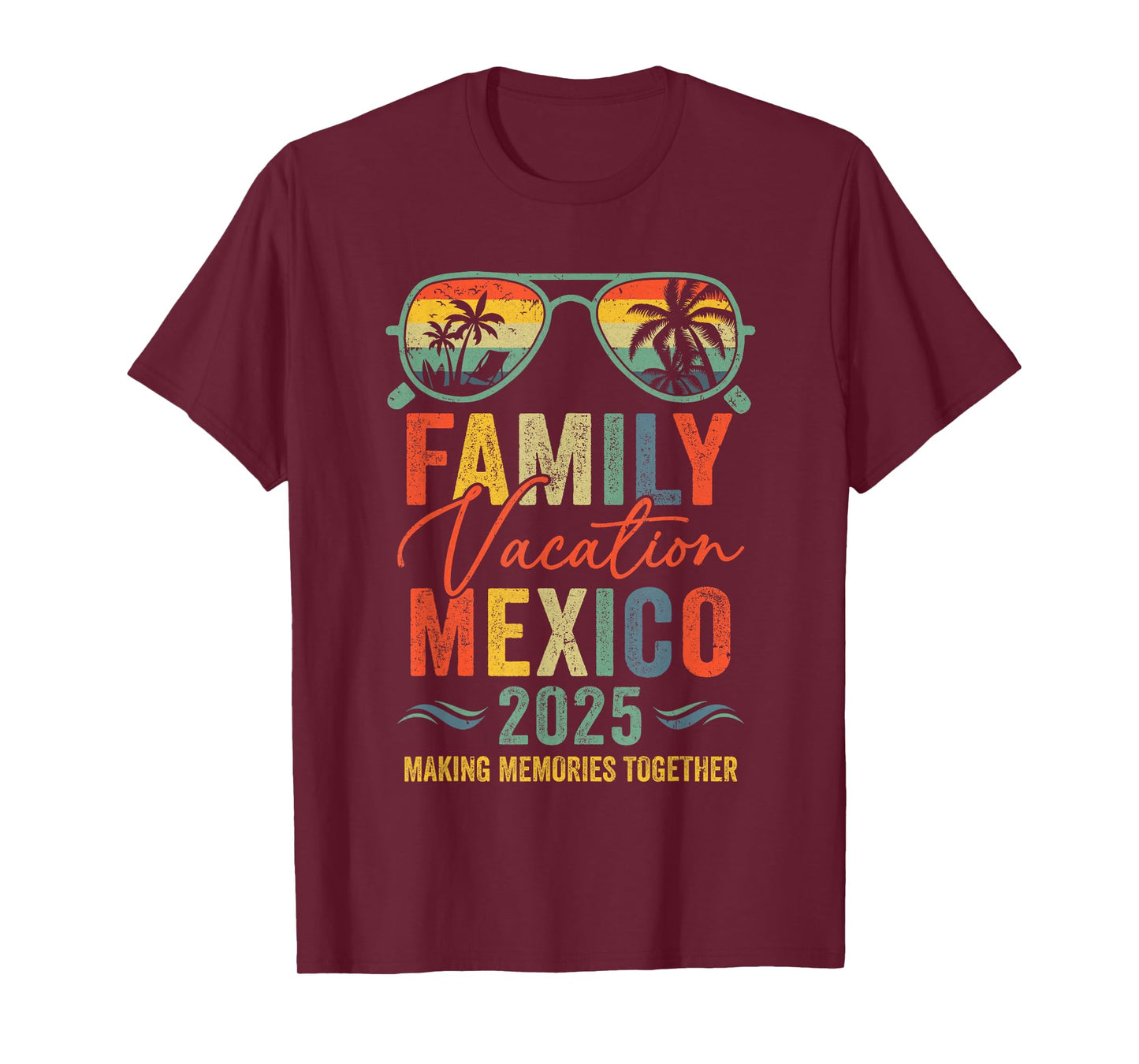Mexico Vacation 2025 Matching Family Group Summer T-Shirt