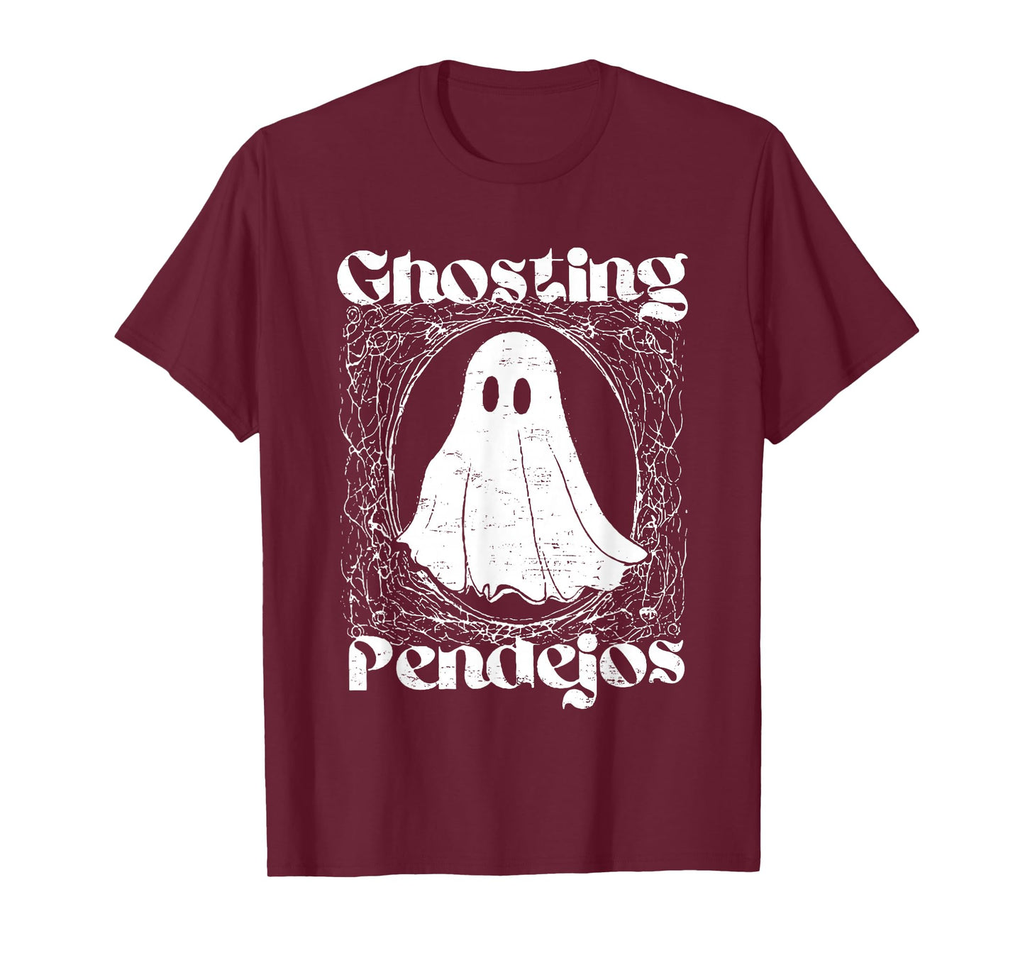 Vintage Retro Ghosting Pendejos Funny Ghost Halloween T-Shirt